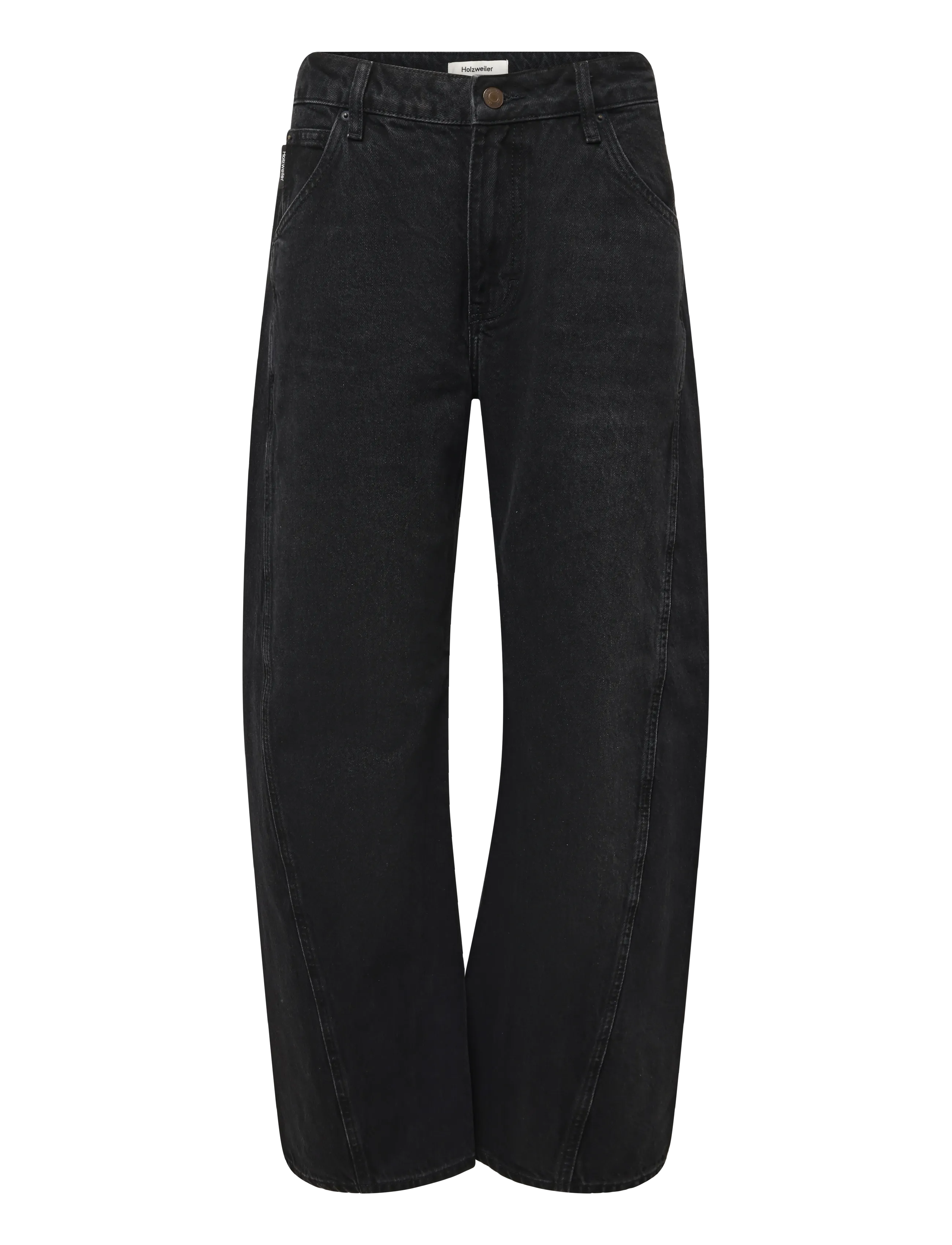 HOLZWEILER - Elm Barrel Jeans - barrel jeans - black washed - 0