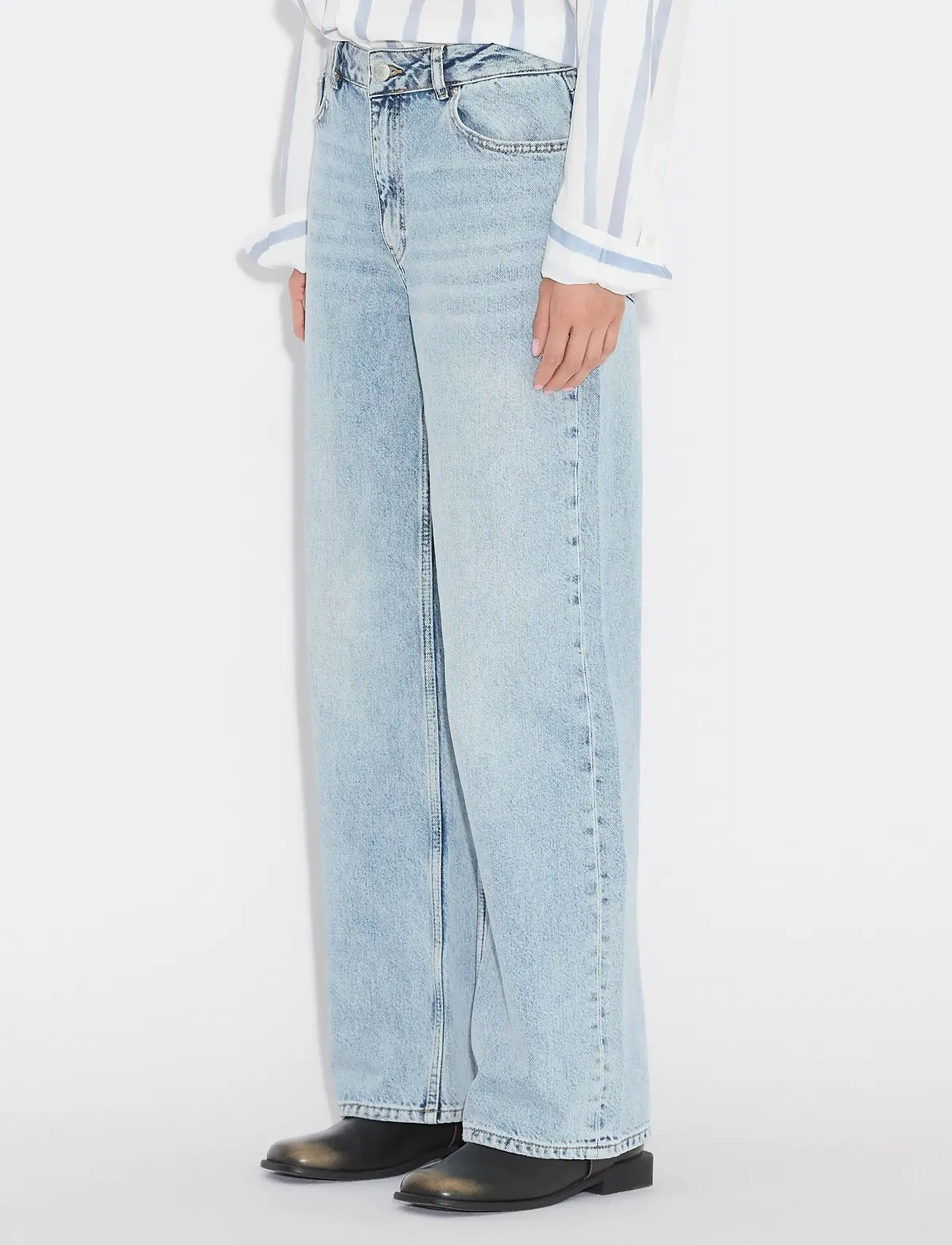 HOLZWEILER - W Wide Jeans - wide leg jeans - blue washed - 5