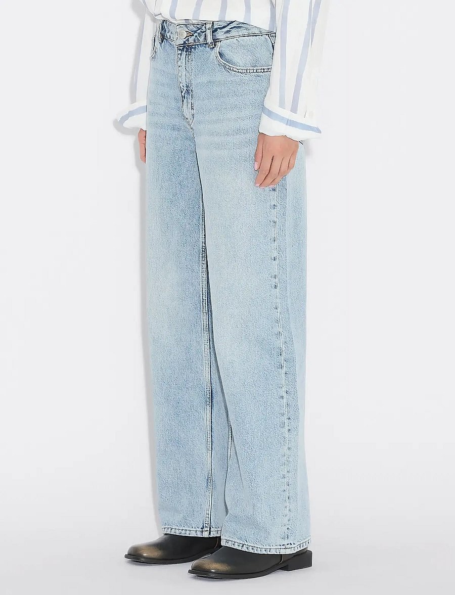 HOLZWEILER - W Wide Jeans - brede jeans - blue washed - 5
