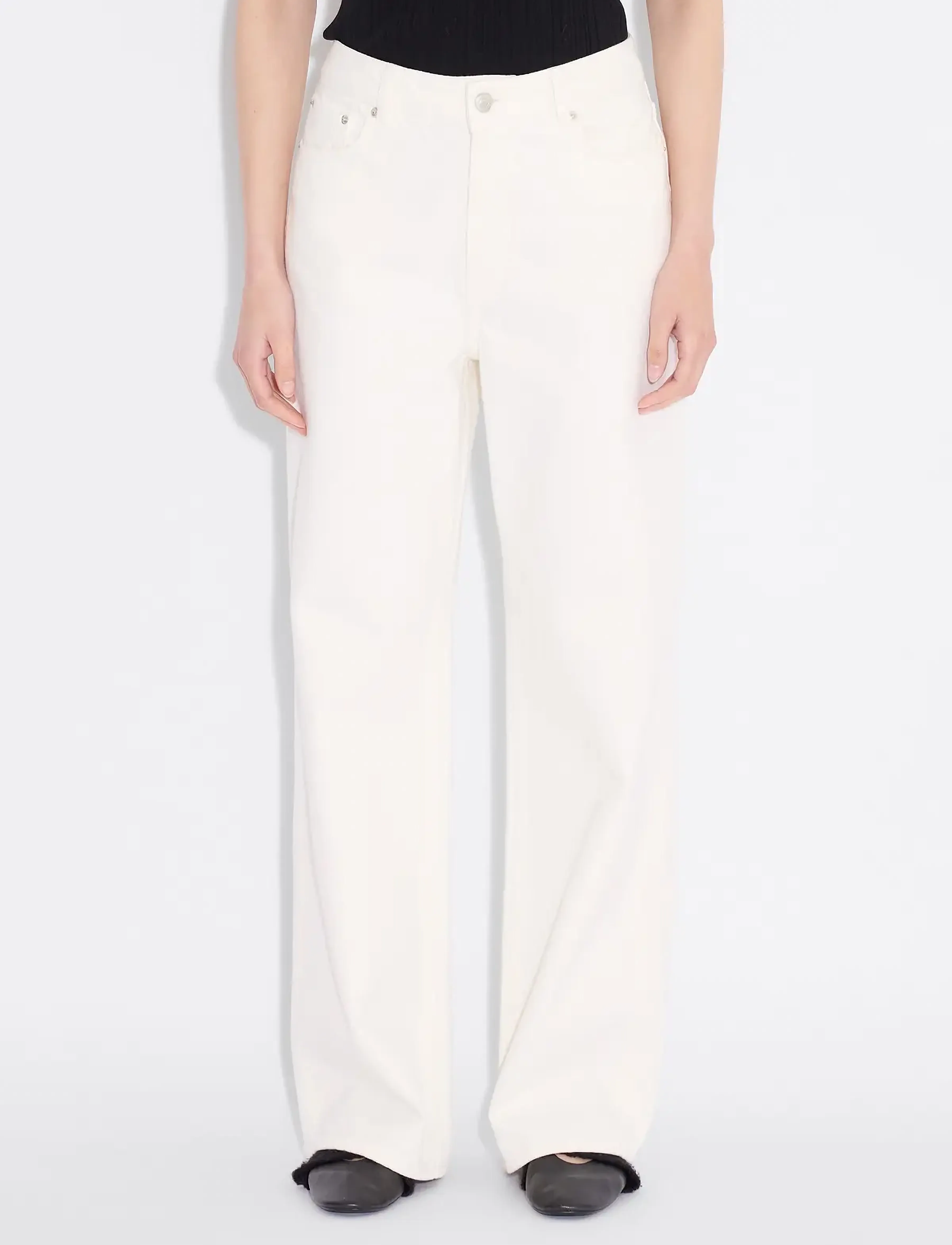 HOLZWEILER - W Wide Jeans - hosen mit weitem bein - ecru - 4