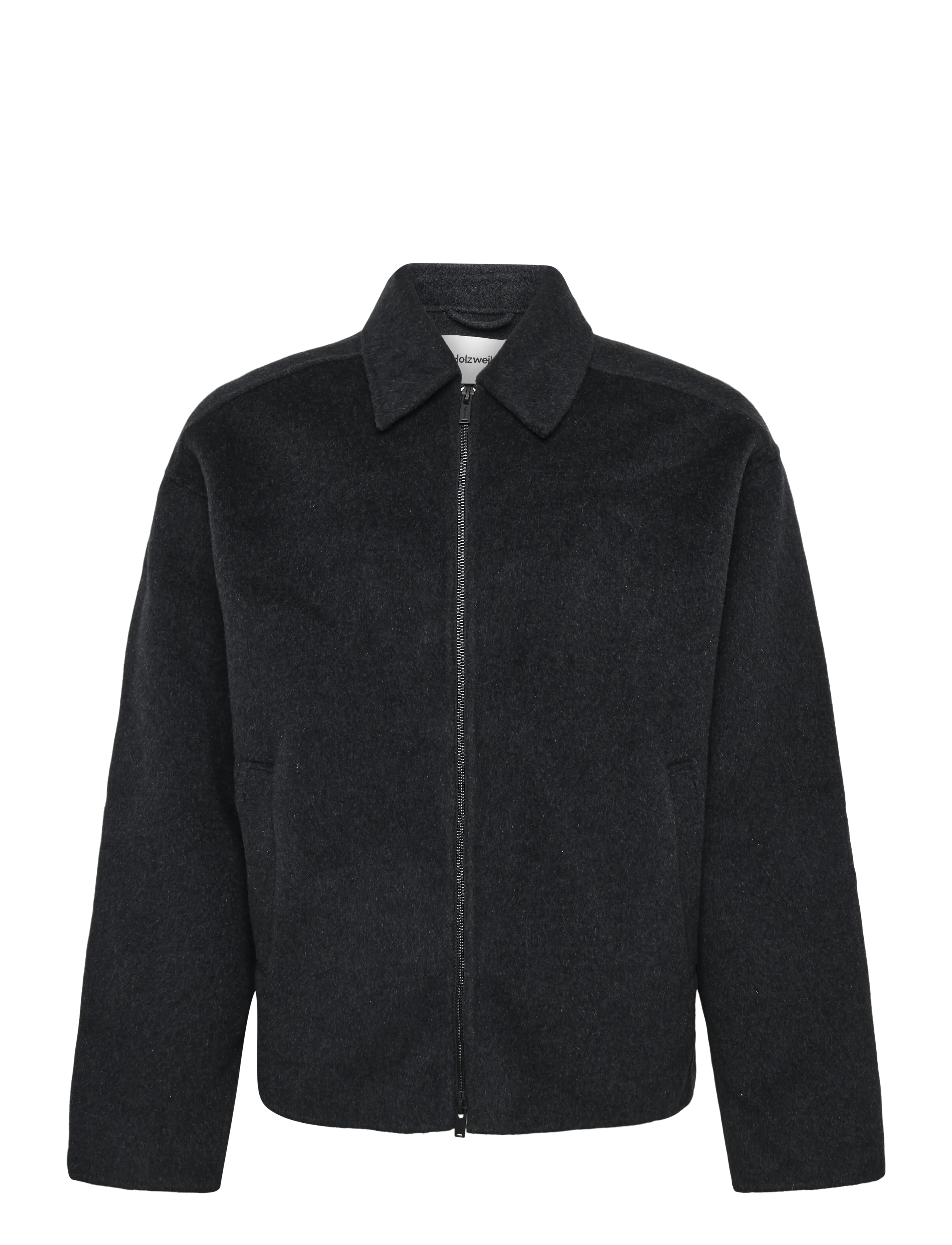 Chive Zip-Up Wool Jacket