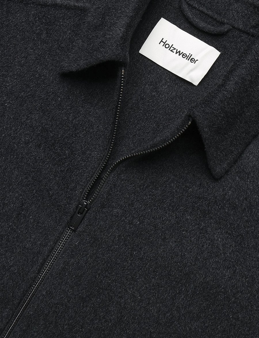 HOLZWEILER - Chive Zip-Up Wool Jacket - winterjacken - dk. grey - 2