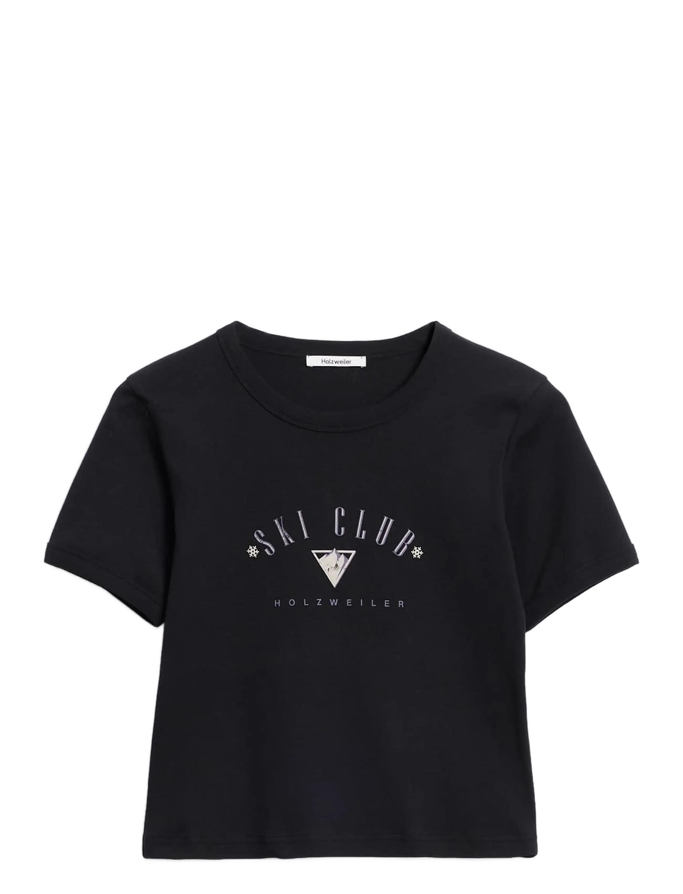 HOLZWEILER Chloe Cropped Tee - HOLZWEILER - BLACK / black