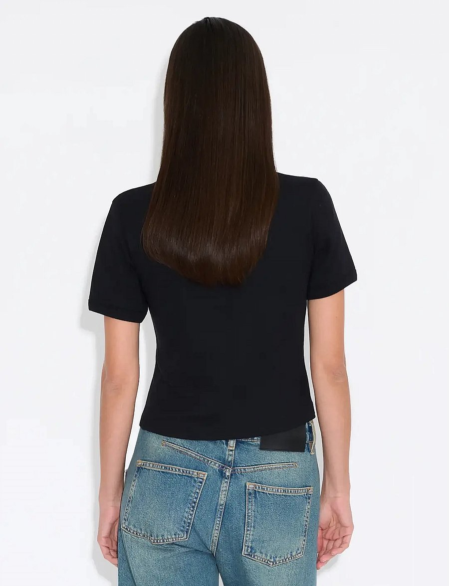 HOLZWEILER - Chloe Cropped Tee - crop tops - black - 3