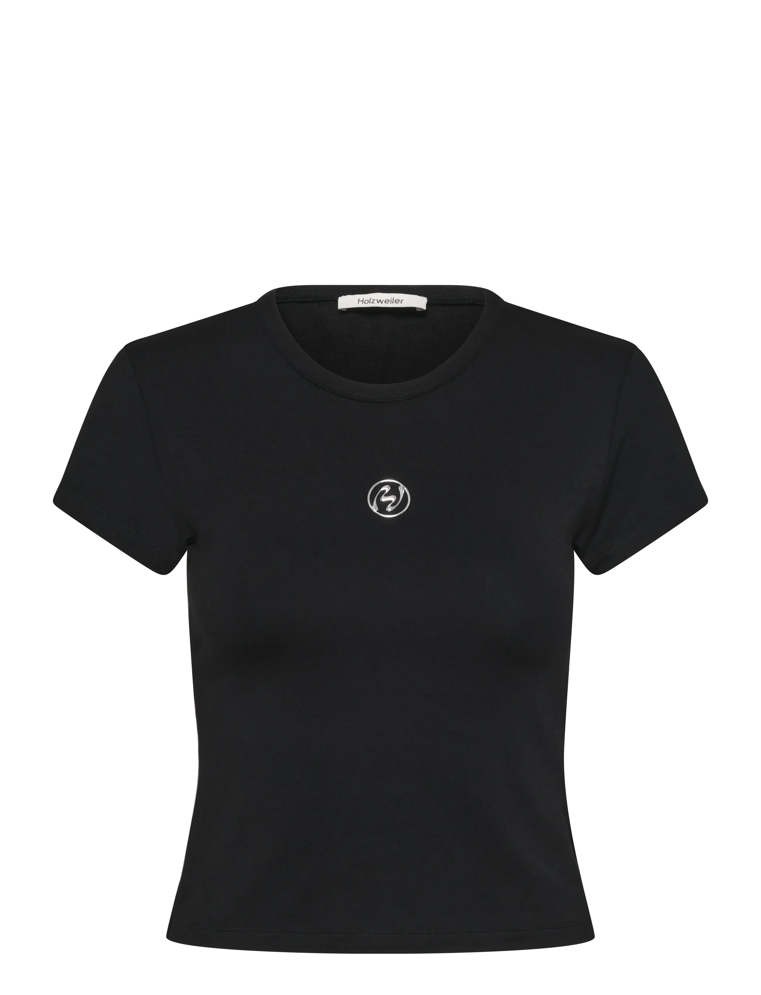 HOLZWEILER Baby Tee - Riided - BLACK / black