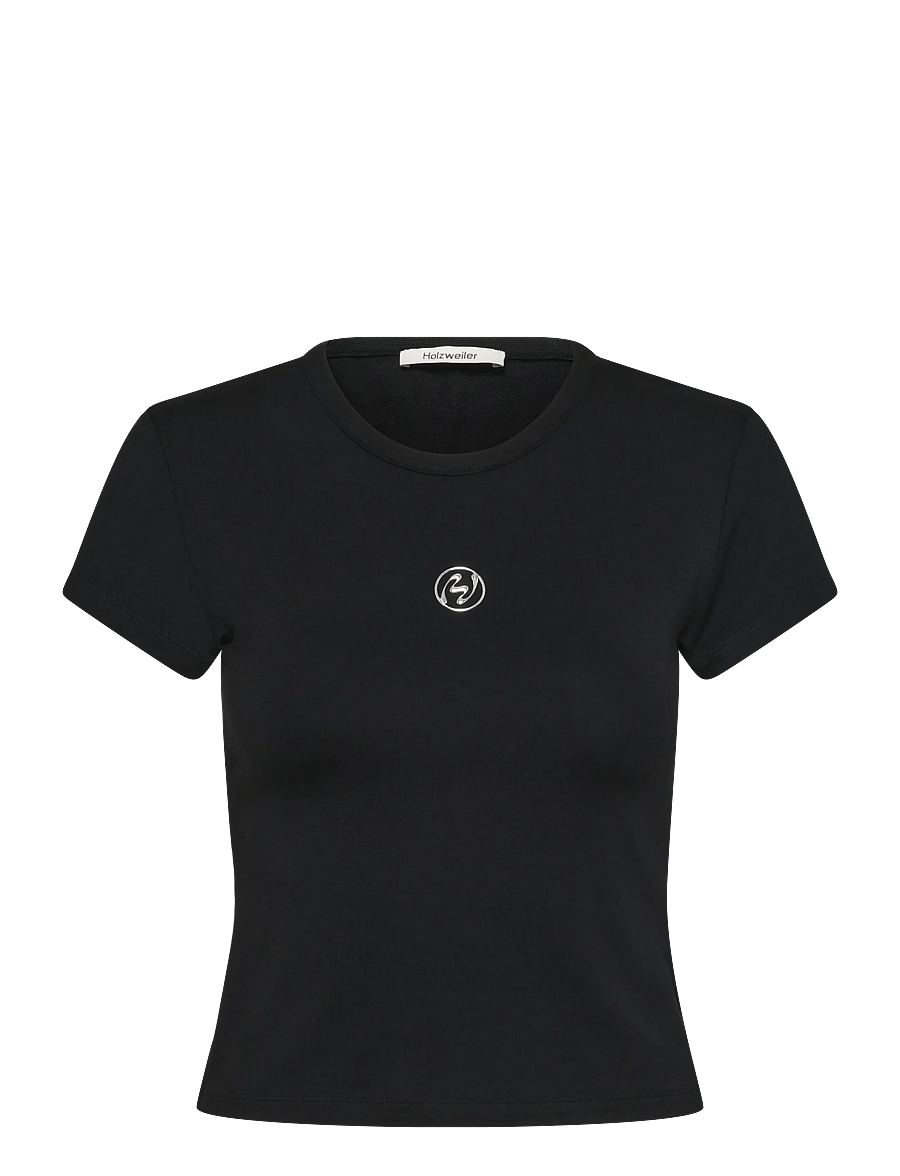 HOLZWEILER - Baby Tee - t-shirts - black - 0