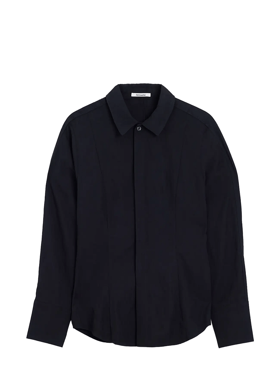 HOLZWEILER - Sara Shirt - langärmlige hemden - black - 0
