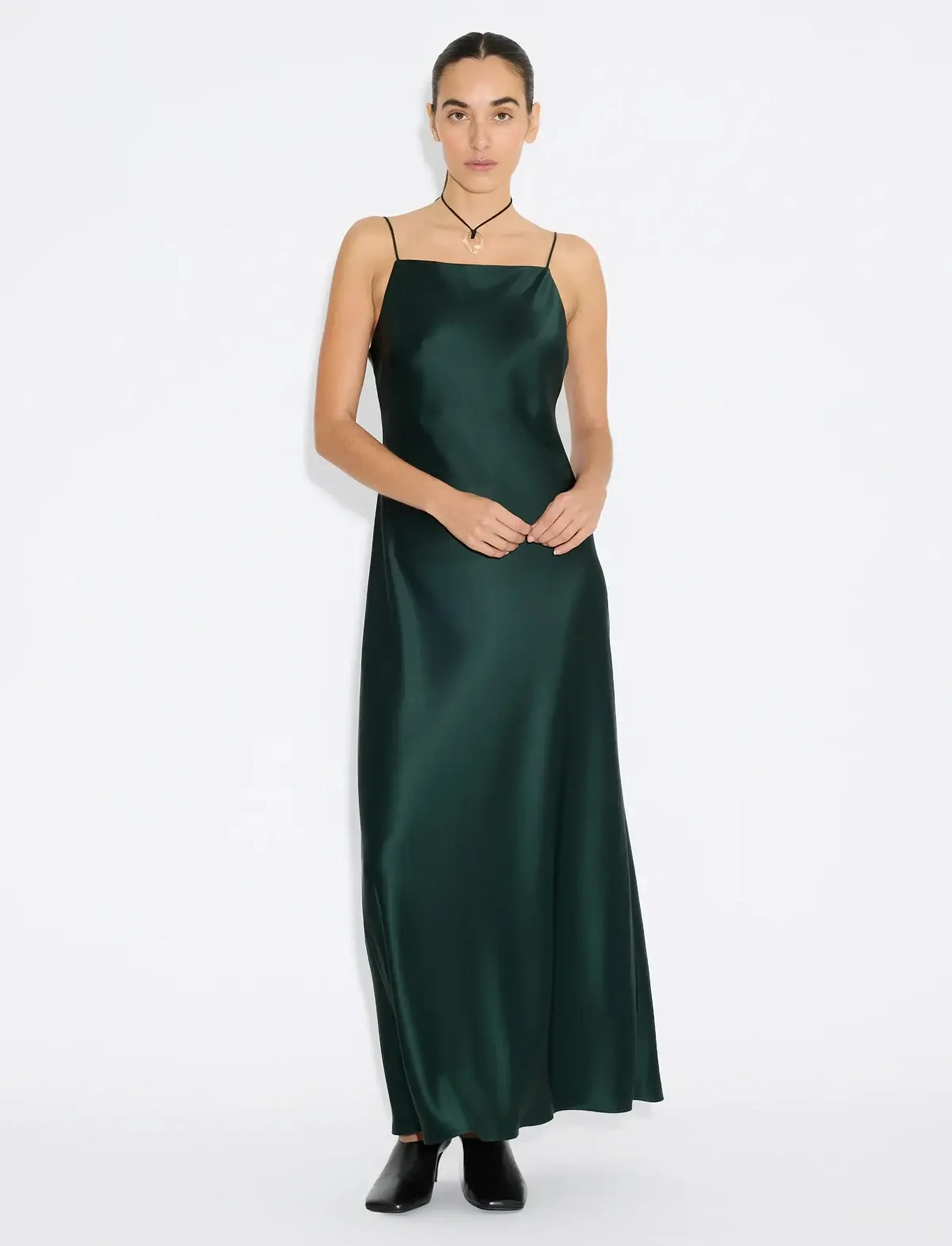 HOLZWEILER Robyn Midi Dress - Maxi kjoler - DK GREEN (SCARAB) / green
