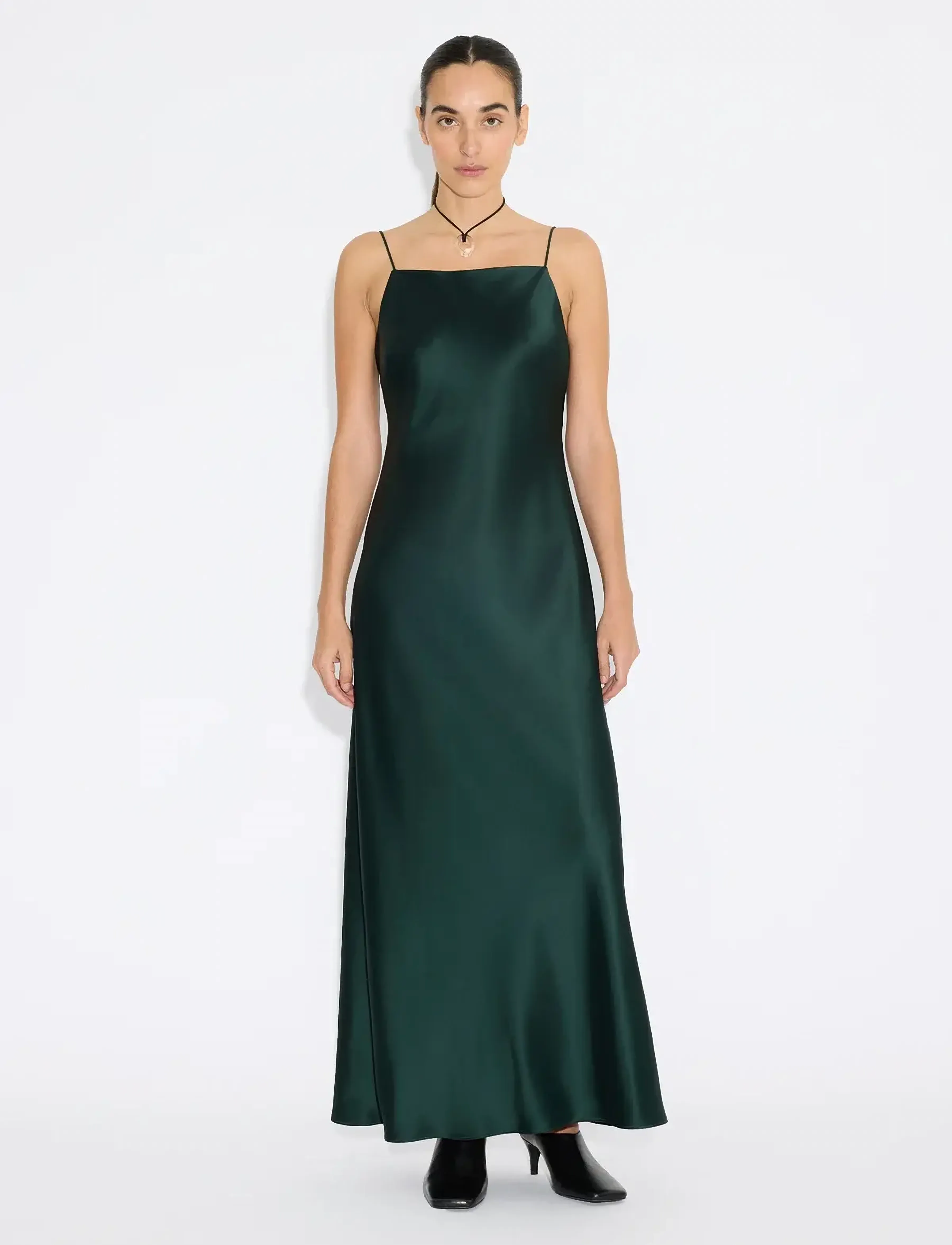 HOLZWEILER - Robyn Midi Dress - dk green (scarab) - 3