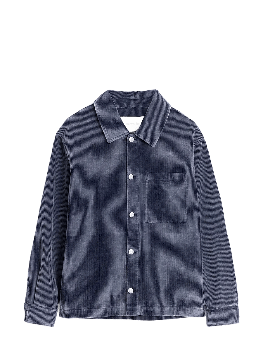 HOLZWEILER - Leaf Relaxd Cord Overshirt - navy - 0