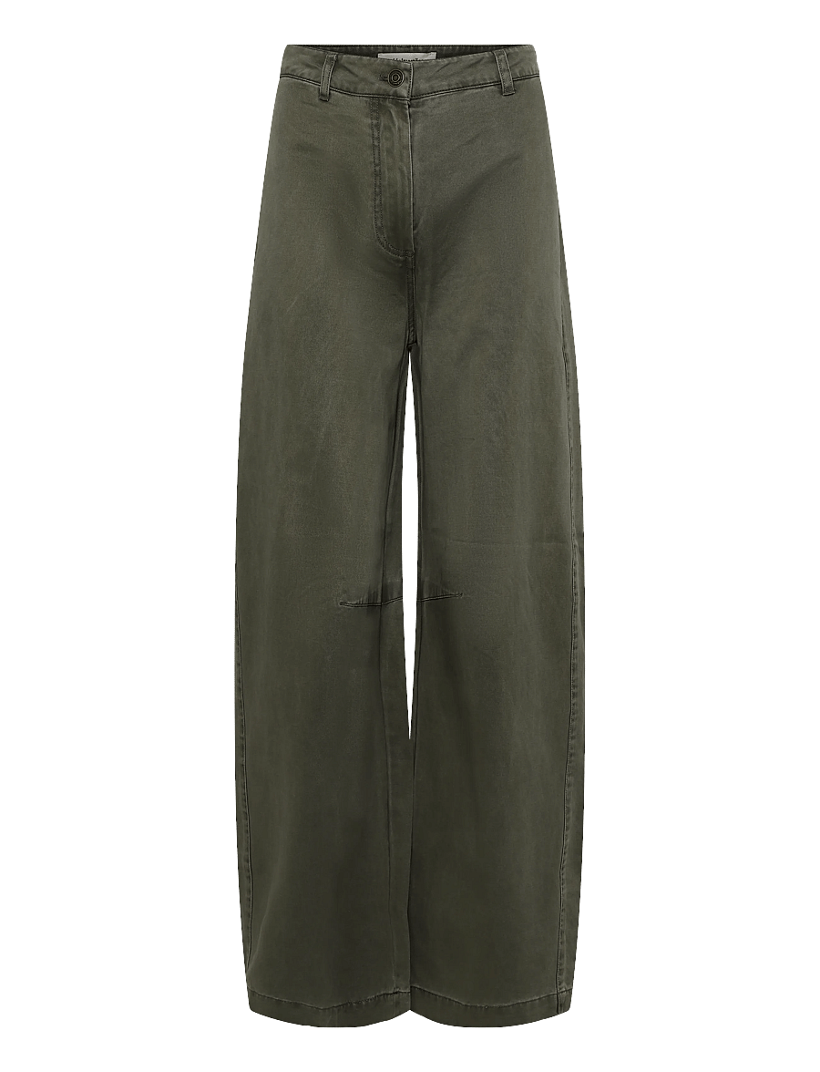 HOLZWEILER - Ruby Barrel Trousers - hosen mit geradem bein - dk. green - 0