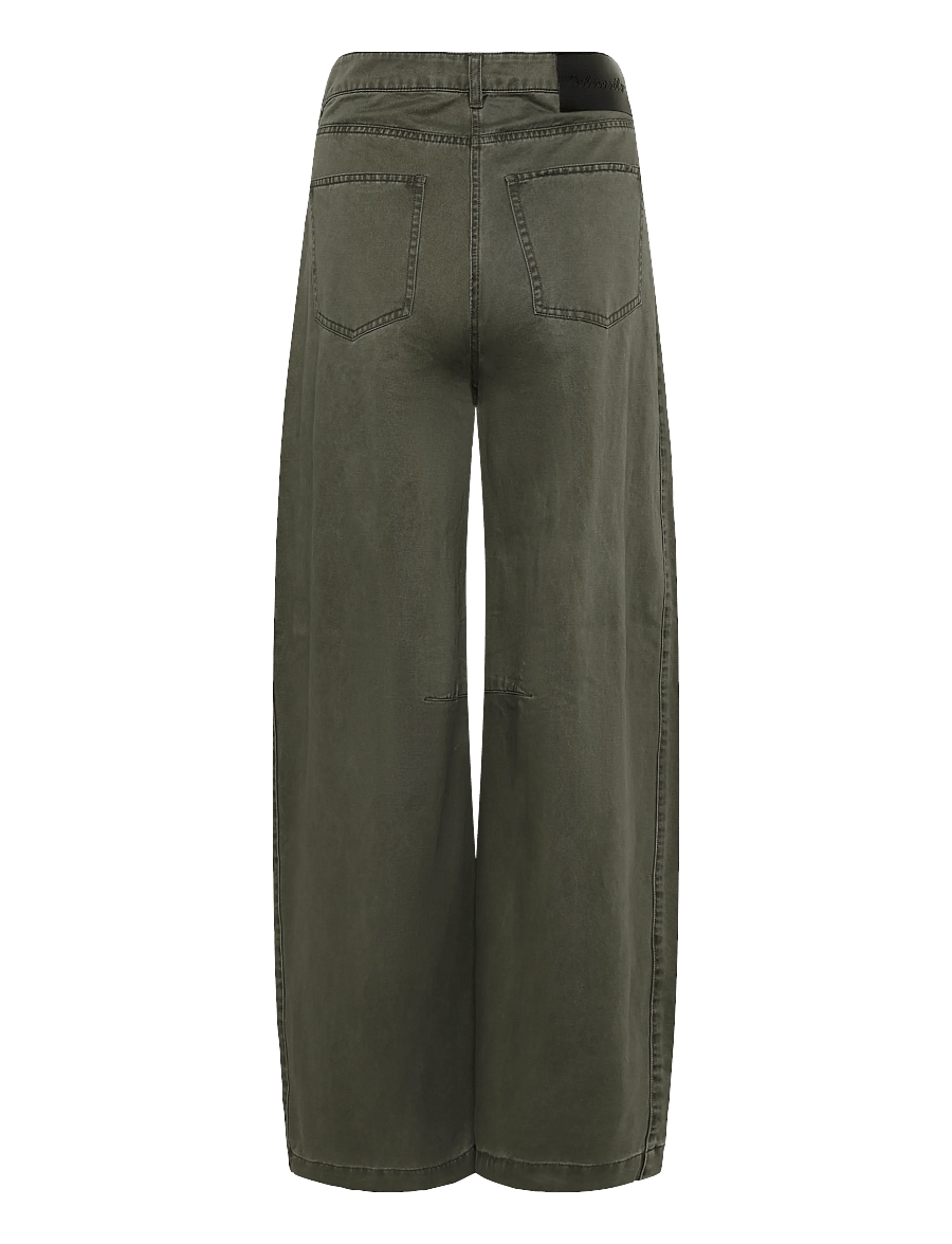 HOLZWEILER - Ruby Barrel Trousers - hosen mit geradem bein - dk. green - 1