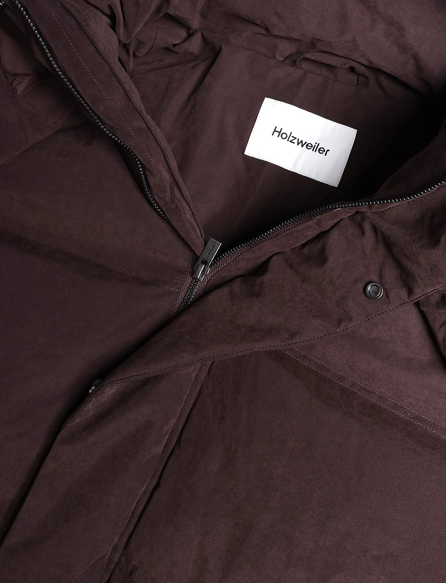 HOLZWEILER - Narvik Brushed Down Jacket - winterjacken - dk brown - 2
