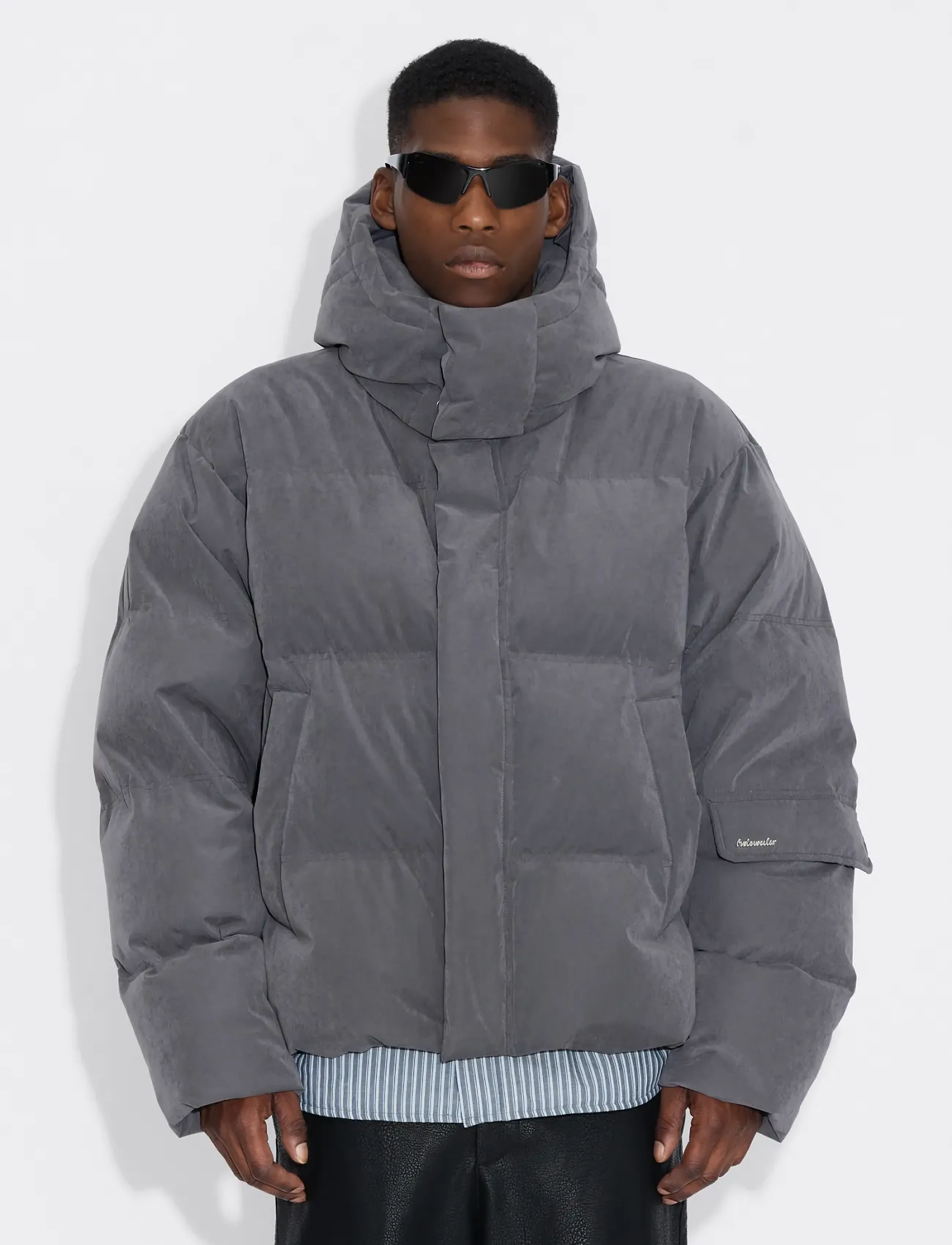 HOLZWEILER Narvik Brushed Down Jacket - Säsongens färger - GREY / grey