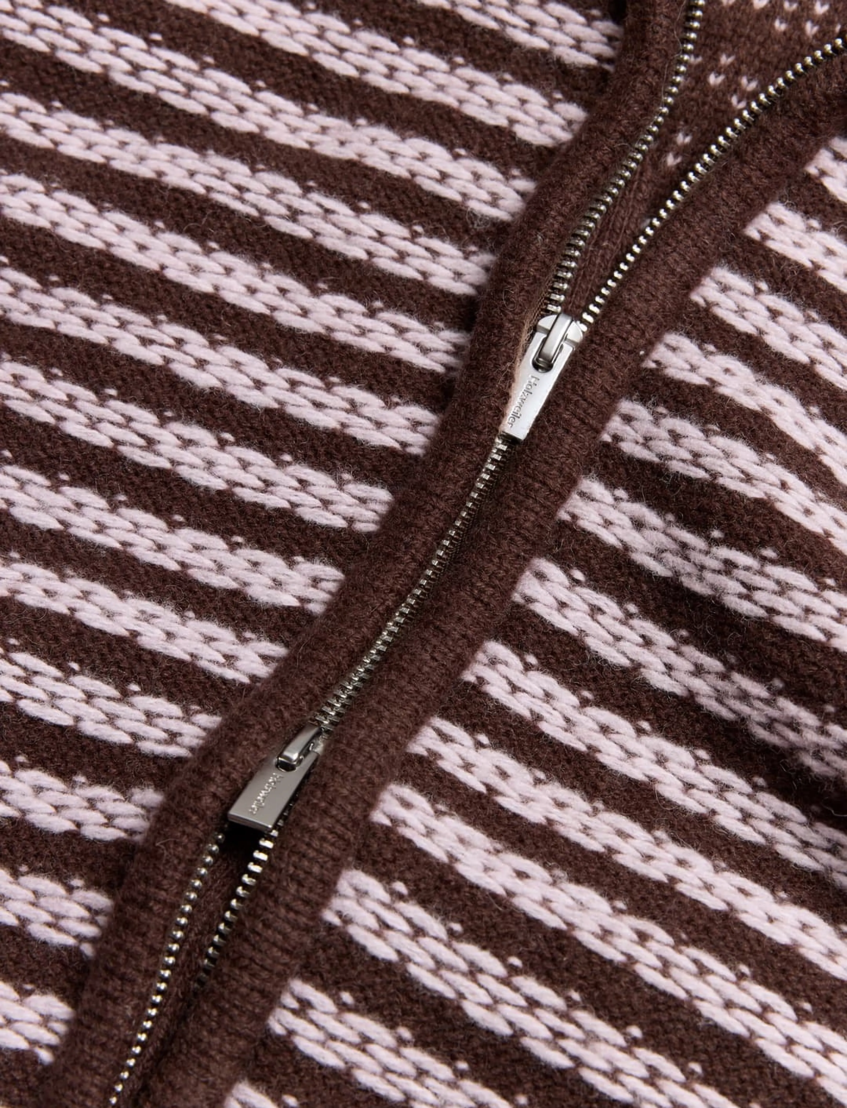 HOLZWEILER - Lilla Stripe Cardigan - brown mix - 4