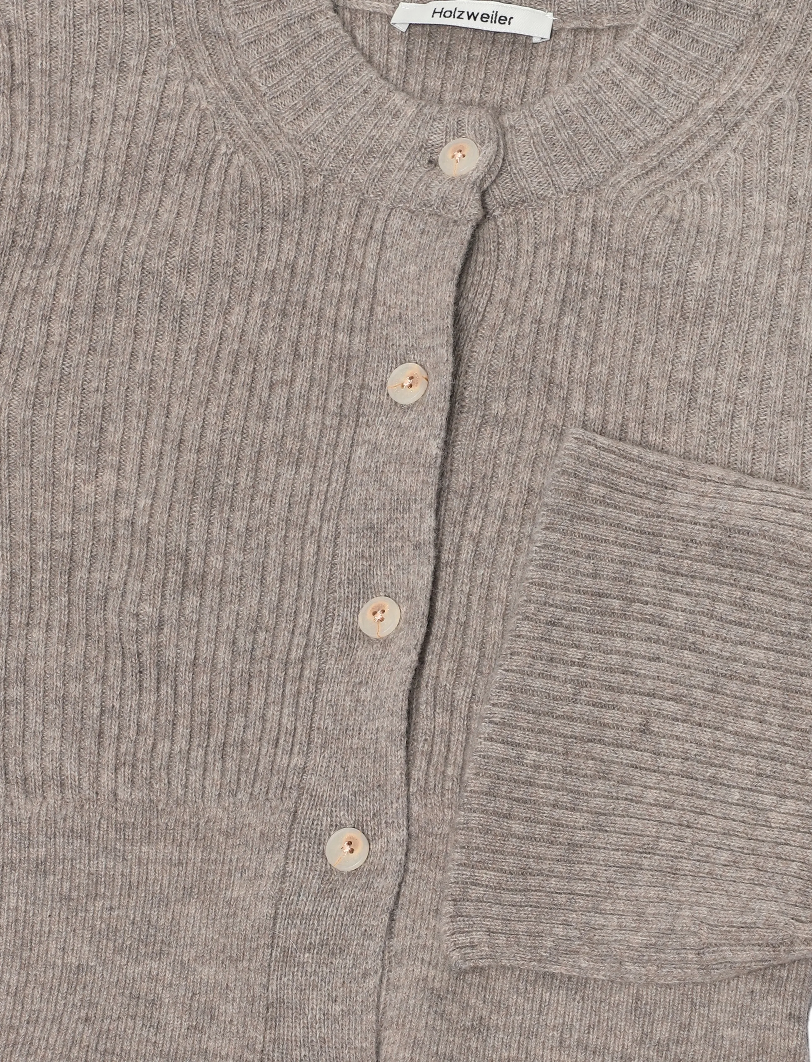 HOLZWEILER - Amara Fitted Cardigan - taupe - 2