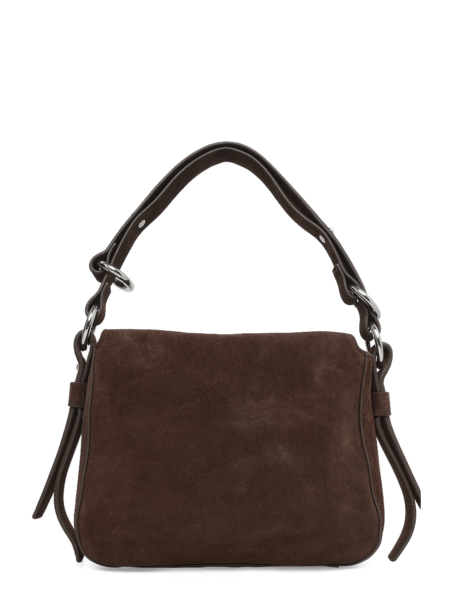 HOLZWEILER - Bud Midi Suede Bag - hverdags stil - dk brown - 1