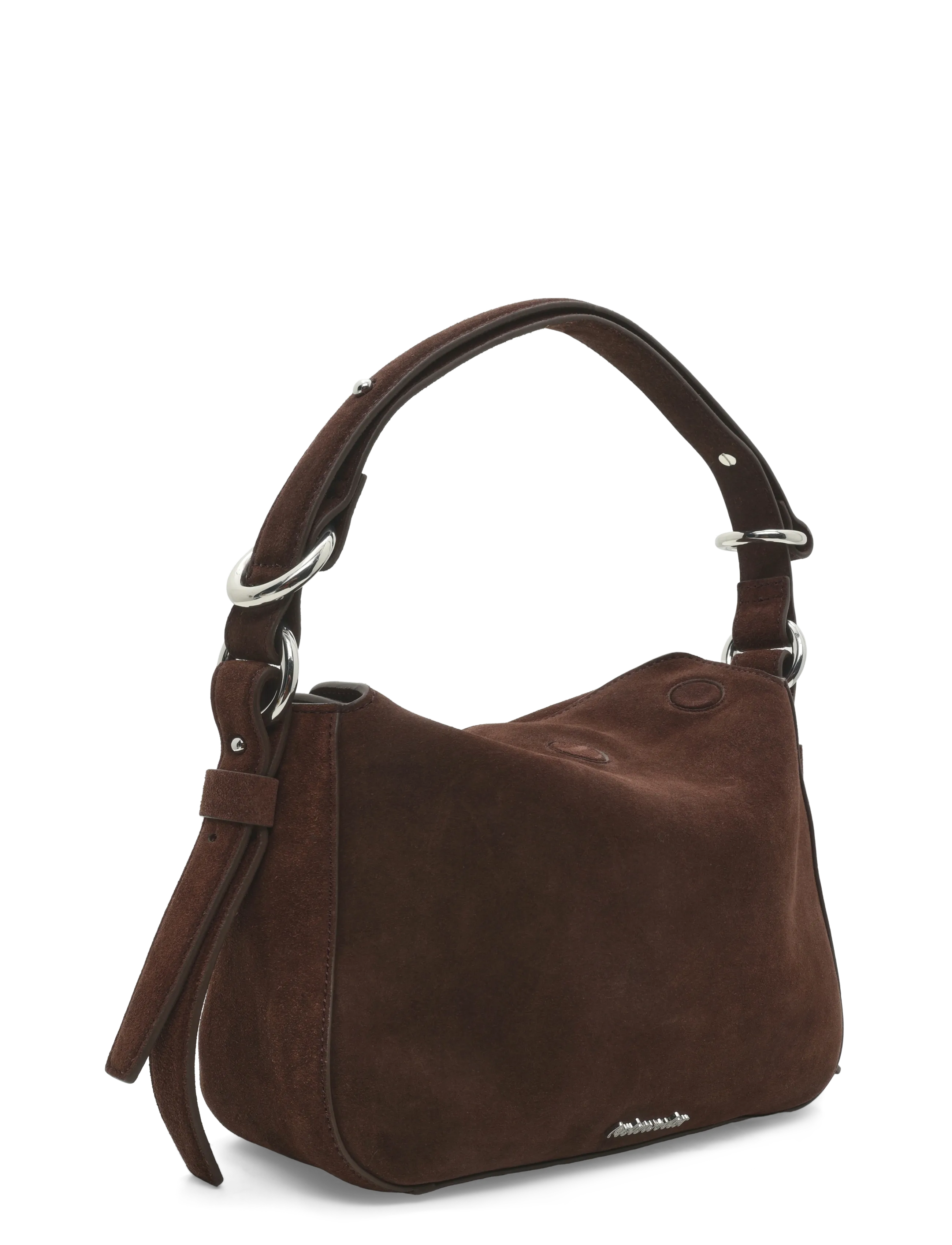 HOLZWEILER - Bud Midi Suede Bag - hverdags stil - dk brown - 2