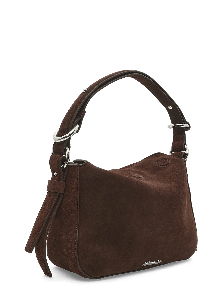 HOLZWEILER - Bud Midi Suede Bag - hverdags stil - dk brown - 2
