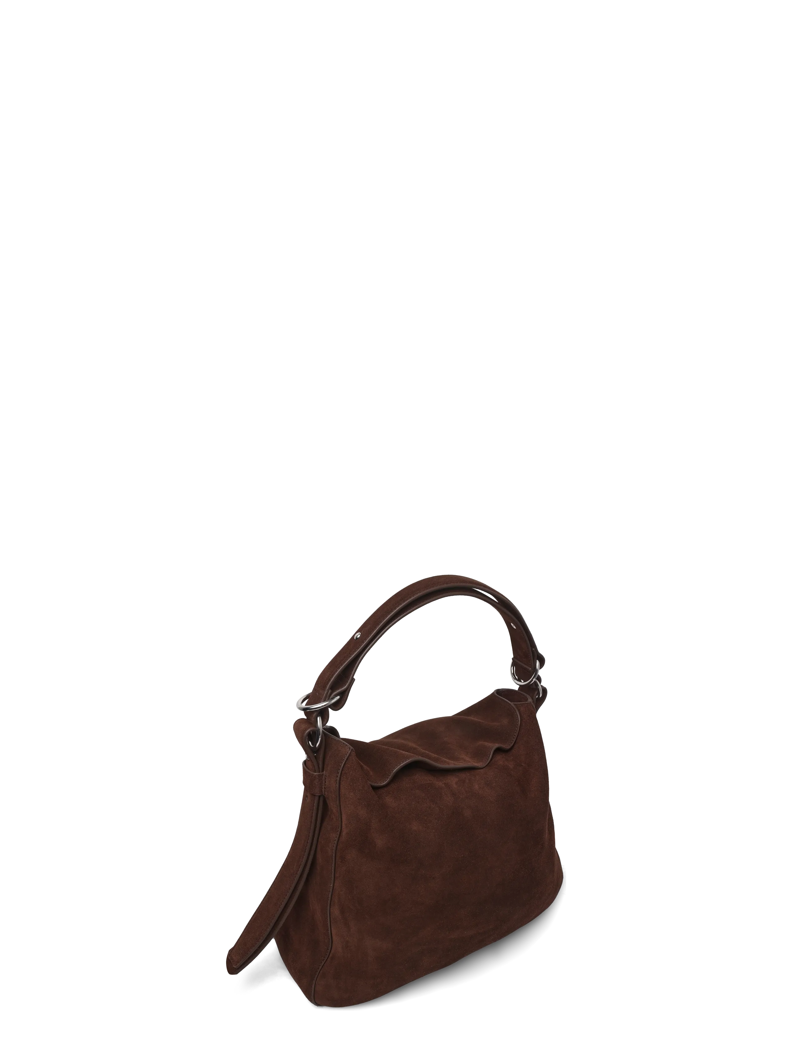 HOLZWEILER - Bud Slouchy Suede Tote Bag - tote bags - dk brown - 2