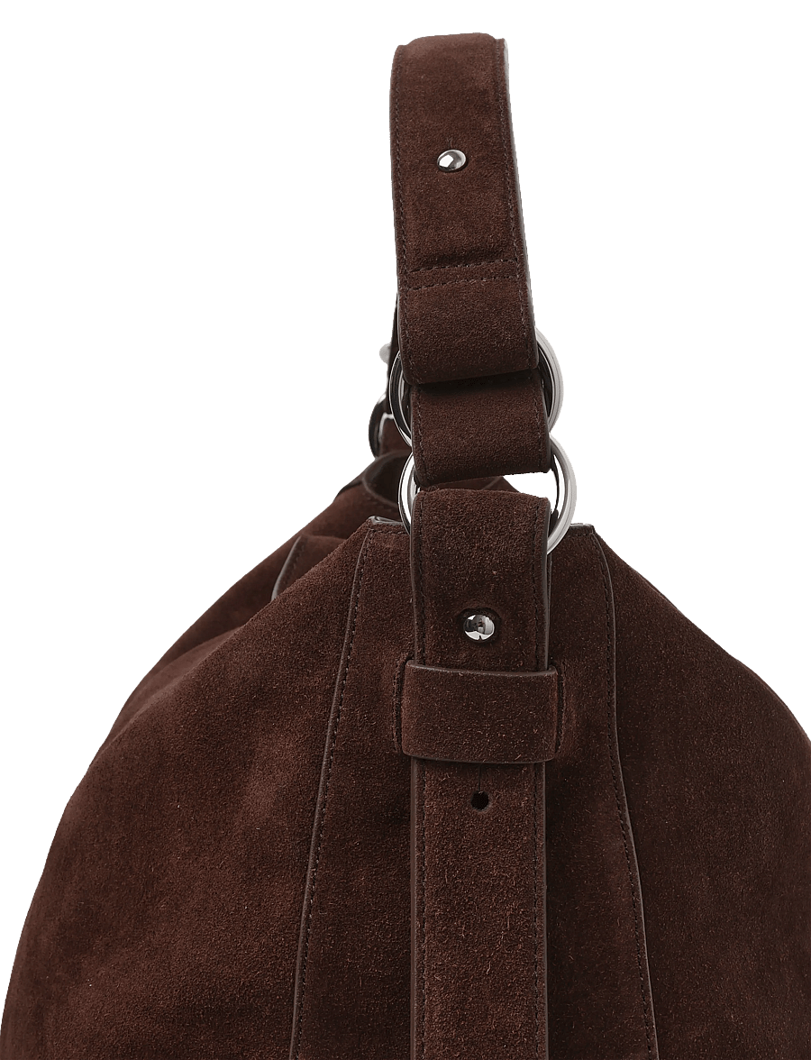 HOLZWEILER - Bud Slouchy Suede Tote Bag - tote bags - dk brown - 4