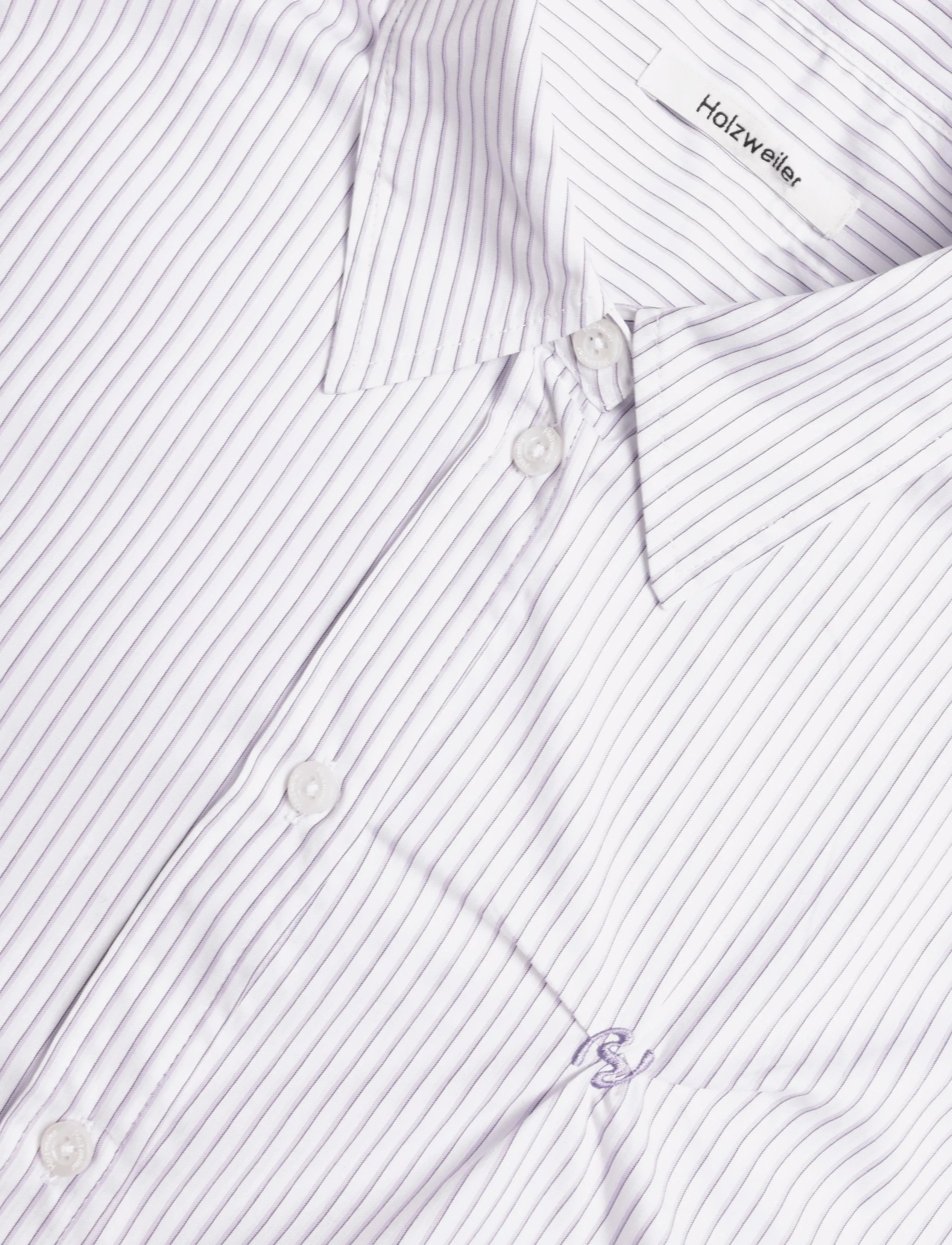 HOLZWEILER - Lisa Cropped Shirt - purple mix - 2