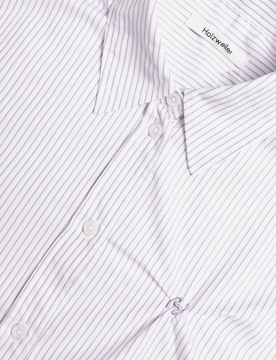 HOLZWEILER - Lisa Cropped Shirt - langärmlige hemden - purple mix - 2