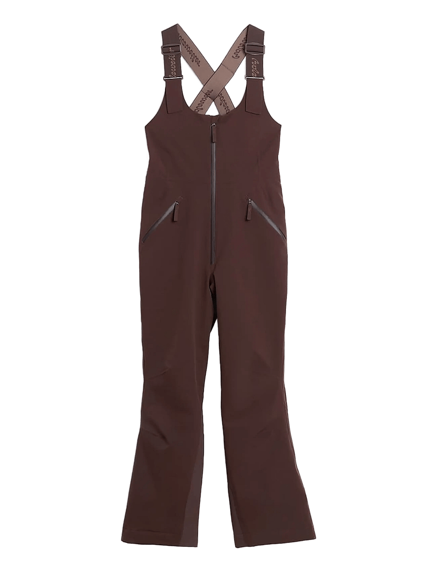 HOLZWEILER - W Tryvann Bib Trousers - skidkläder - dk. brown - 1