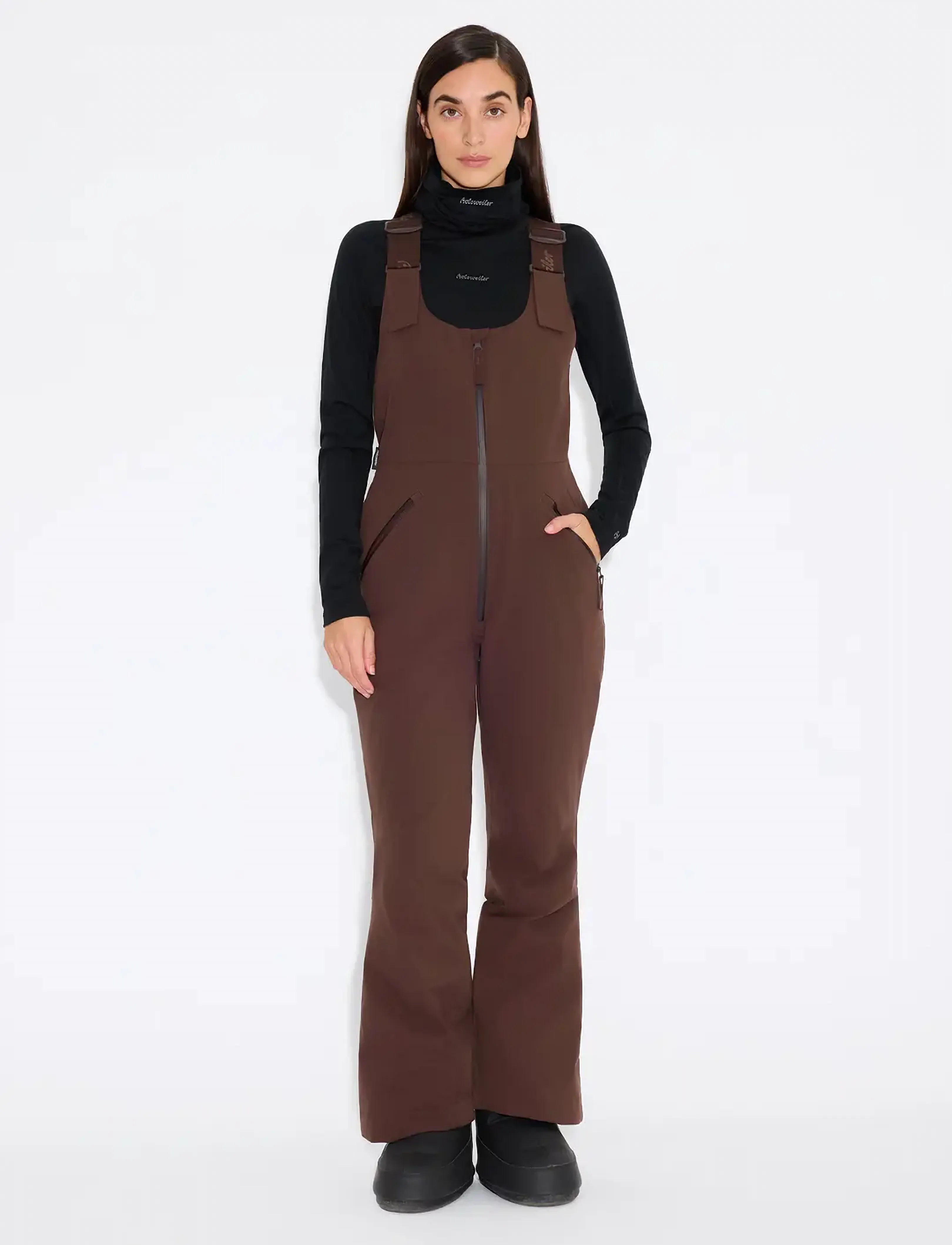 HOLZWEILER - W Tryvann Bib Trousers - dk. brown - 0