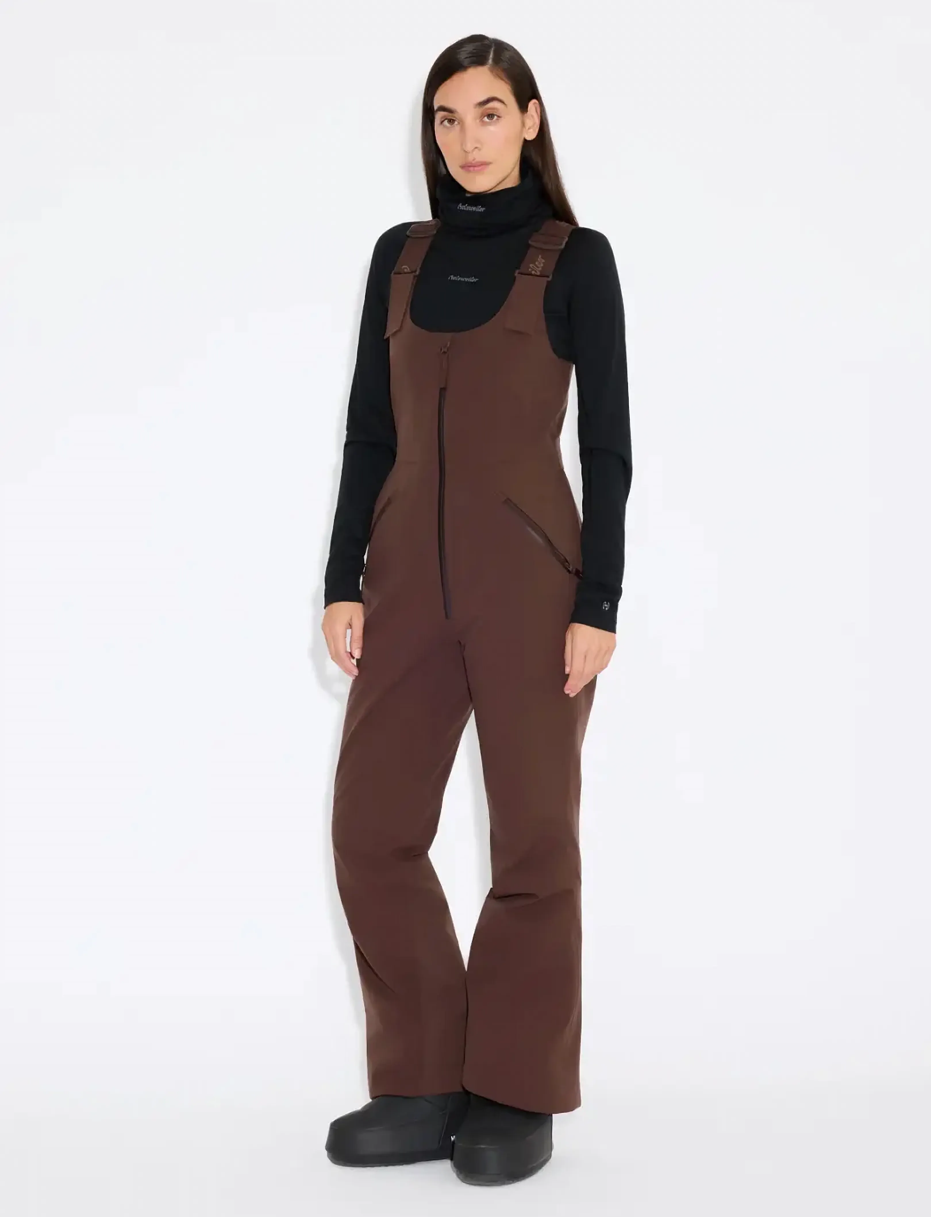HOLZWEILER - W Tryvann Bib Trousers - dk. brown - 4
