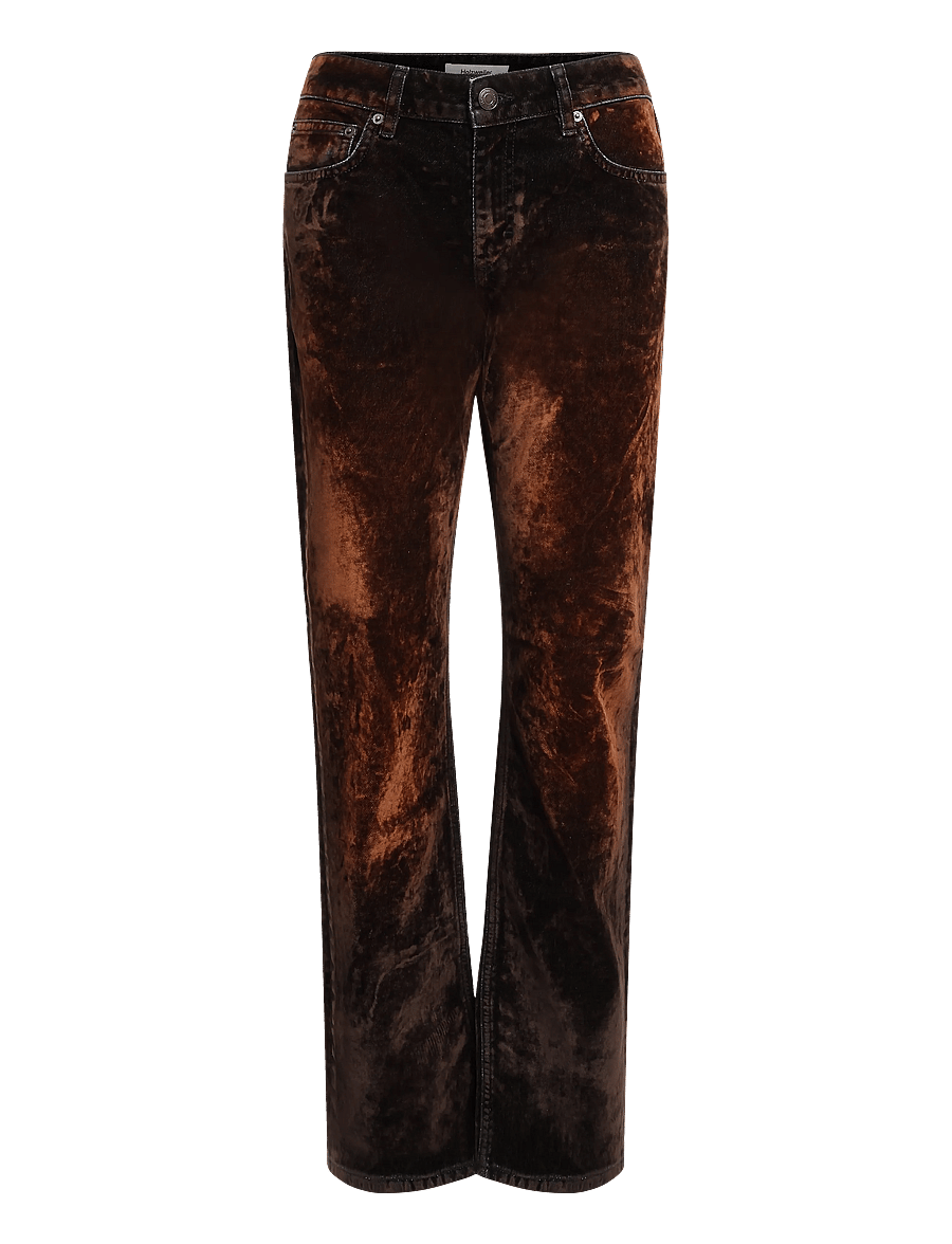 HOLZWEILER - Cherry Flock Jeans - alt laienevad teksad - brown mix - 0