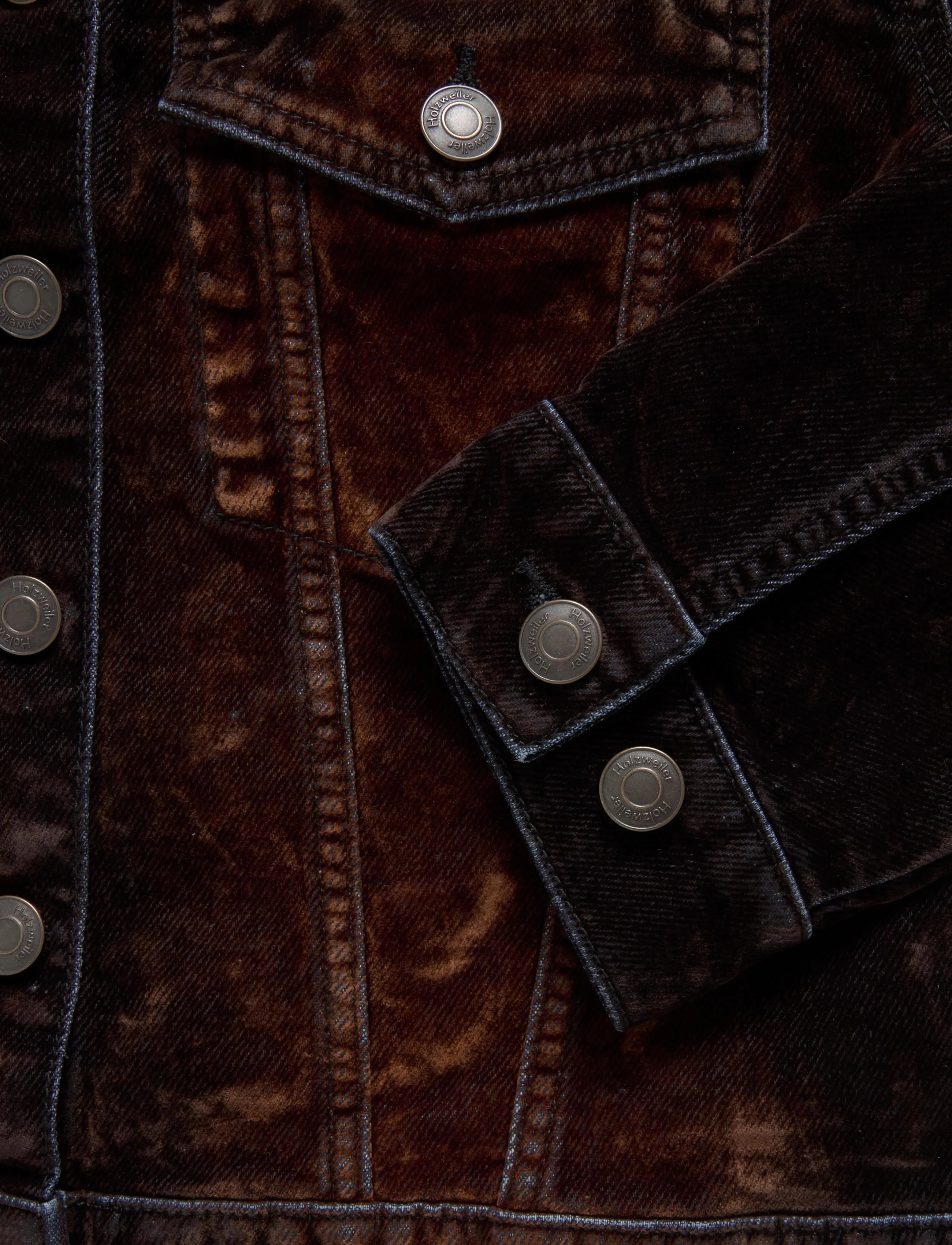 HOLZWEILER - Liz Flock Denim Jacket - teksatagid - brown mix - 3