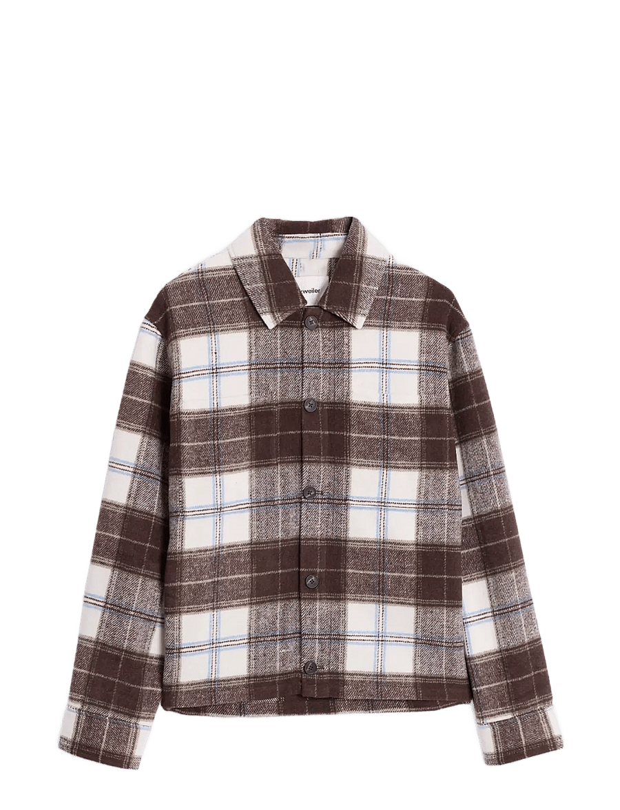 HOLZWEILER - Mildew Check Overshirt - brown check - 0