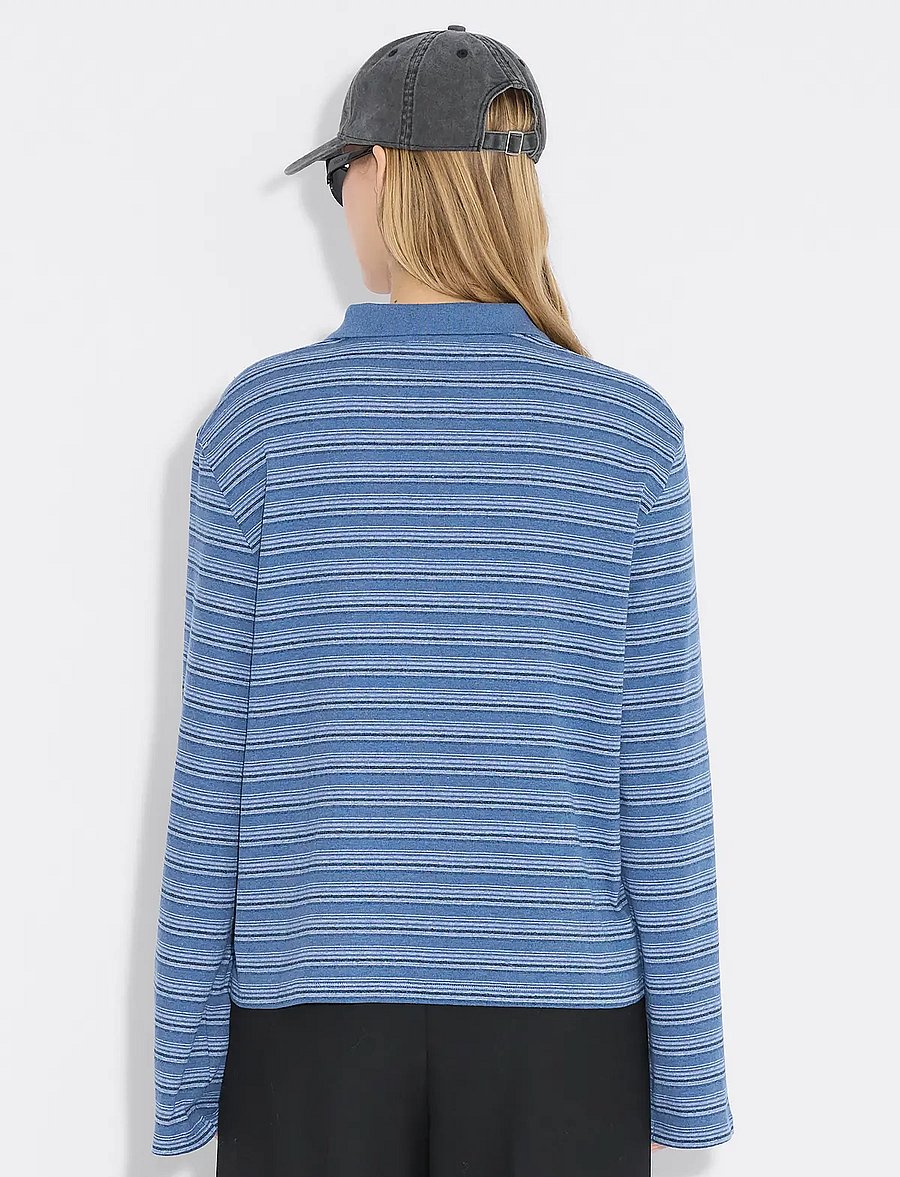 HOLZWEILER - Sunny Polo - t-shirts & tops - blue stripe - 4