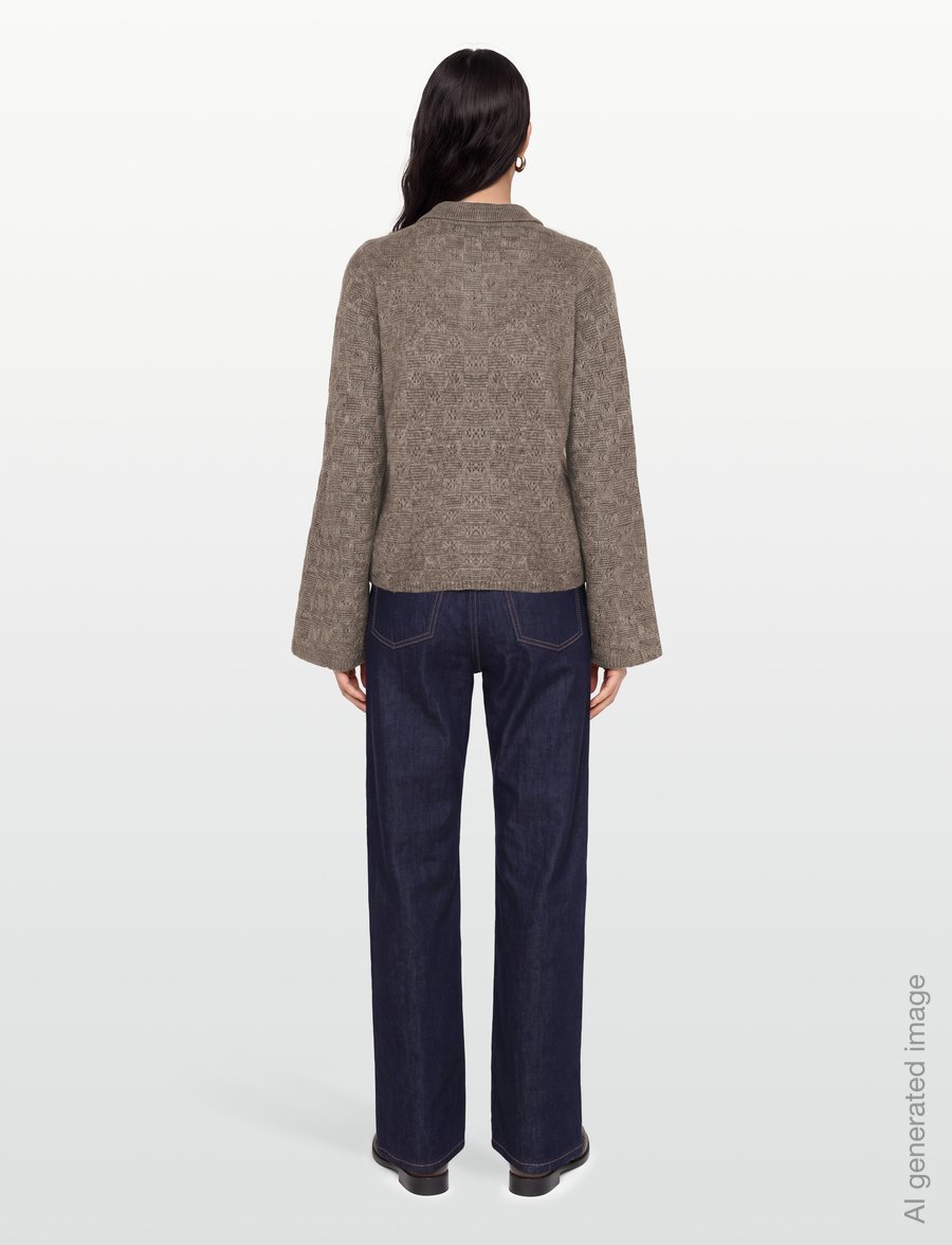 HOLZWEILER - Jackie Polo Sweater - pullover - taupe - 4
