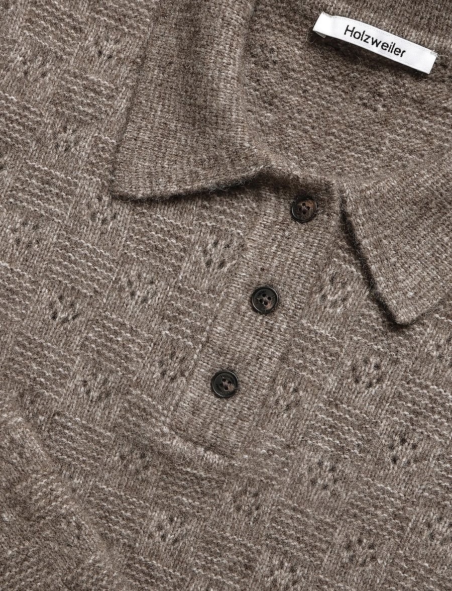 HOLZWEILER - Jackie Polo Sweater - stickade tröjor - taupe - 2