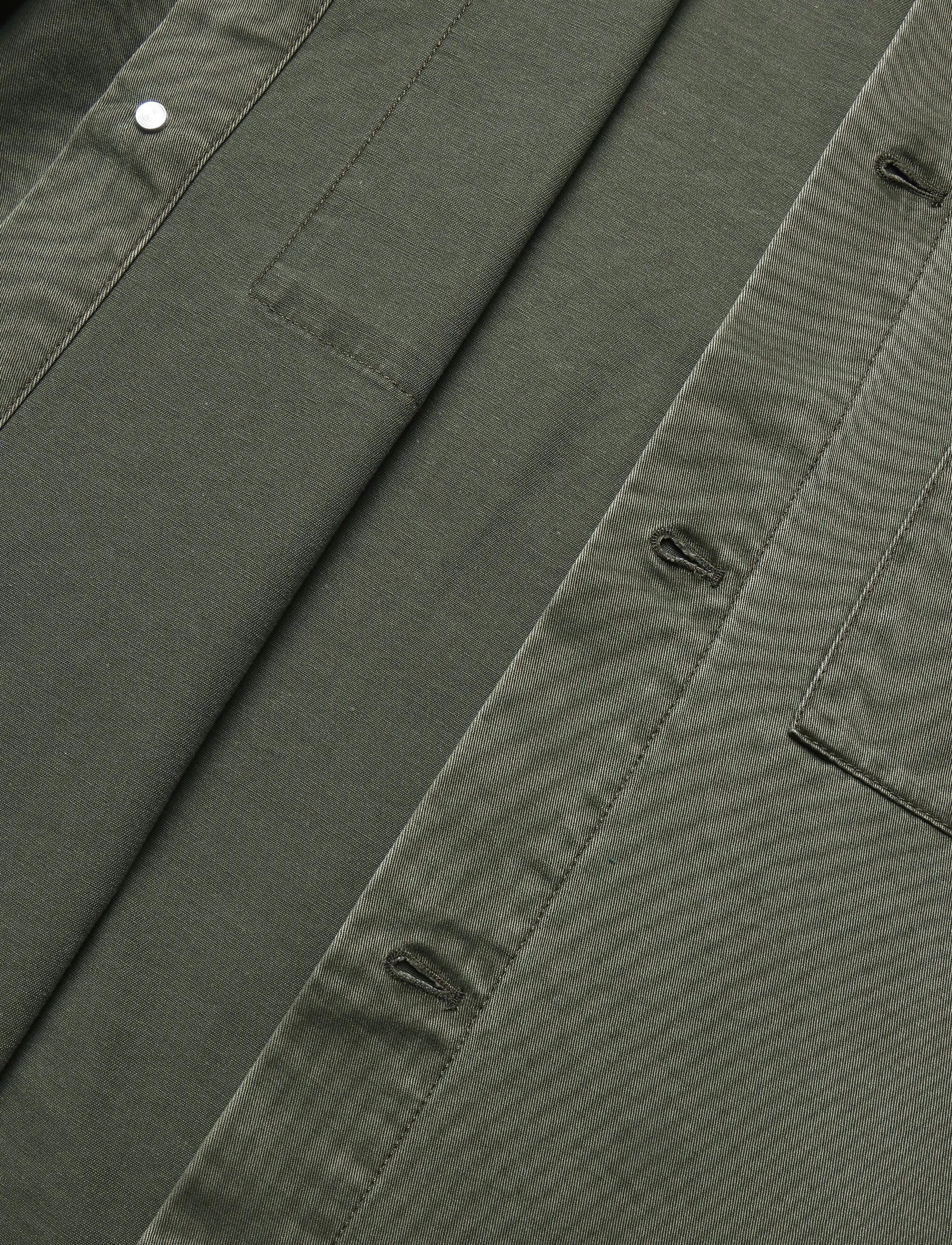 HOLZWEILER - Mildew Twill Overshirt - iepirkties noteiktam pasākumam - dk. green - 3