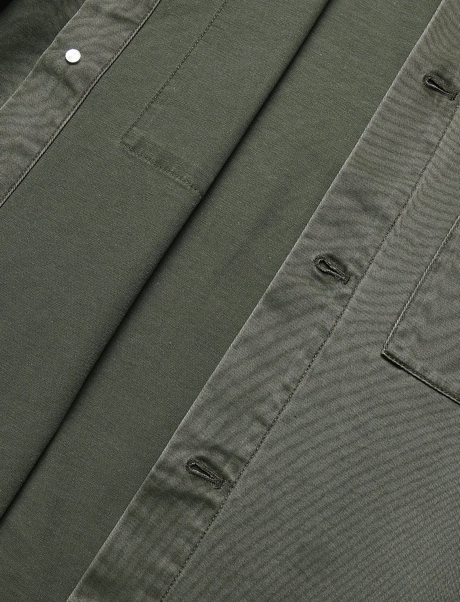 HOLZWEILER - Mildew Twill Overshirt - iepirkties noteiktam pasākumam - dk. green - 3