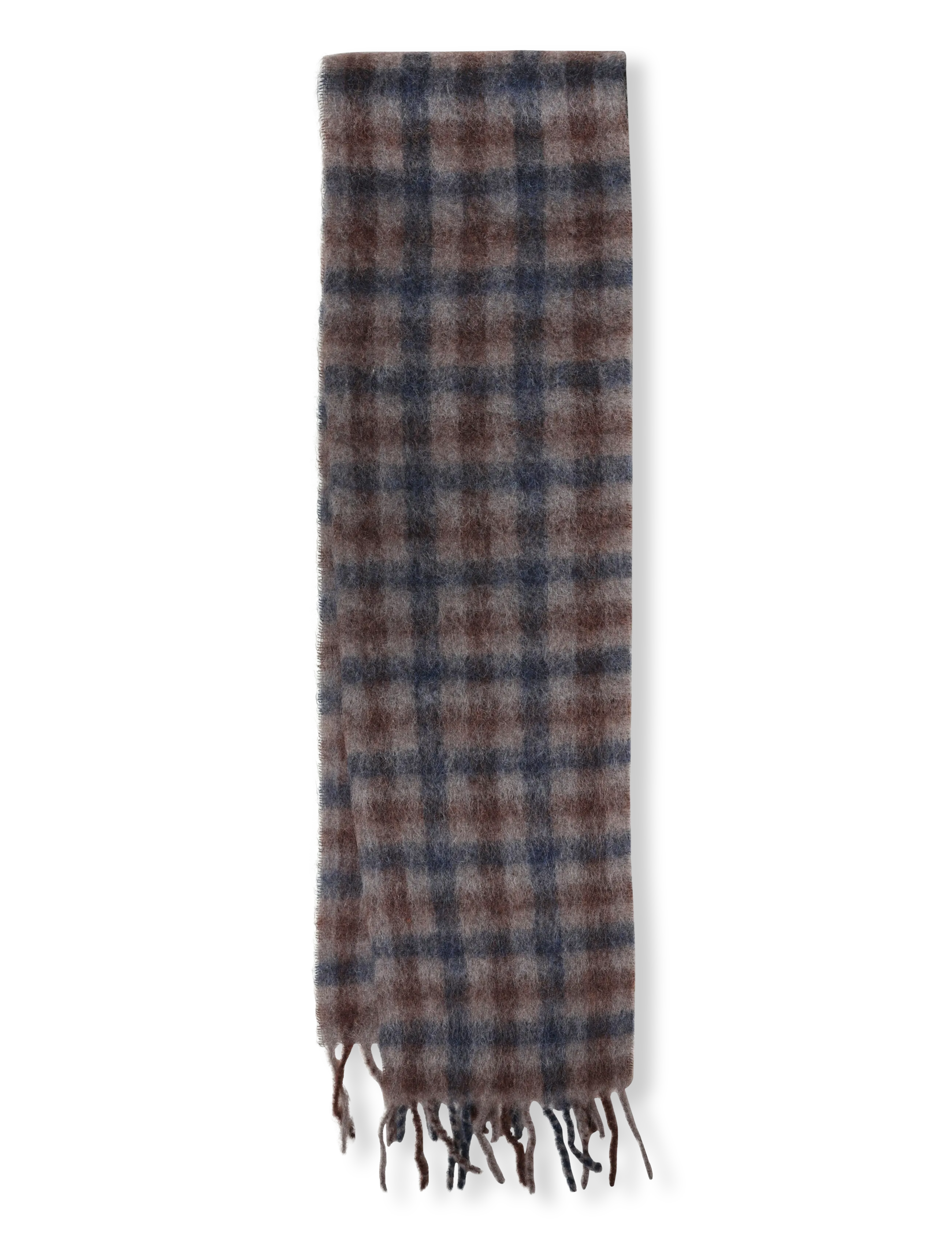 HOLZWEILER Fresia Slim Scarf - Talvesallid - BROWN CHECK / brown