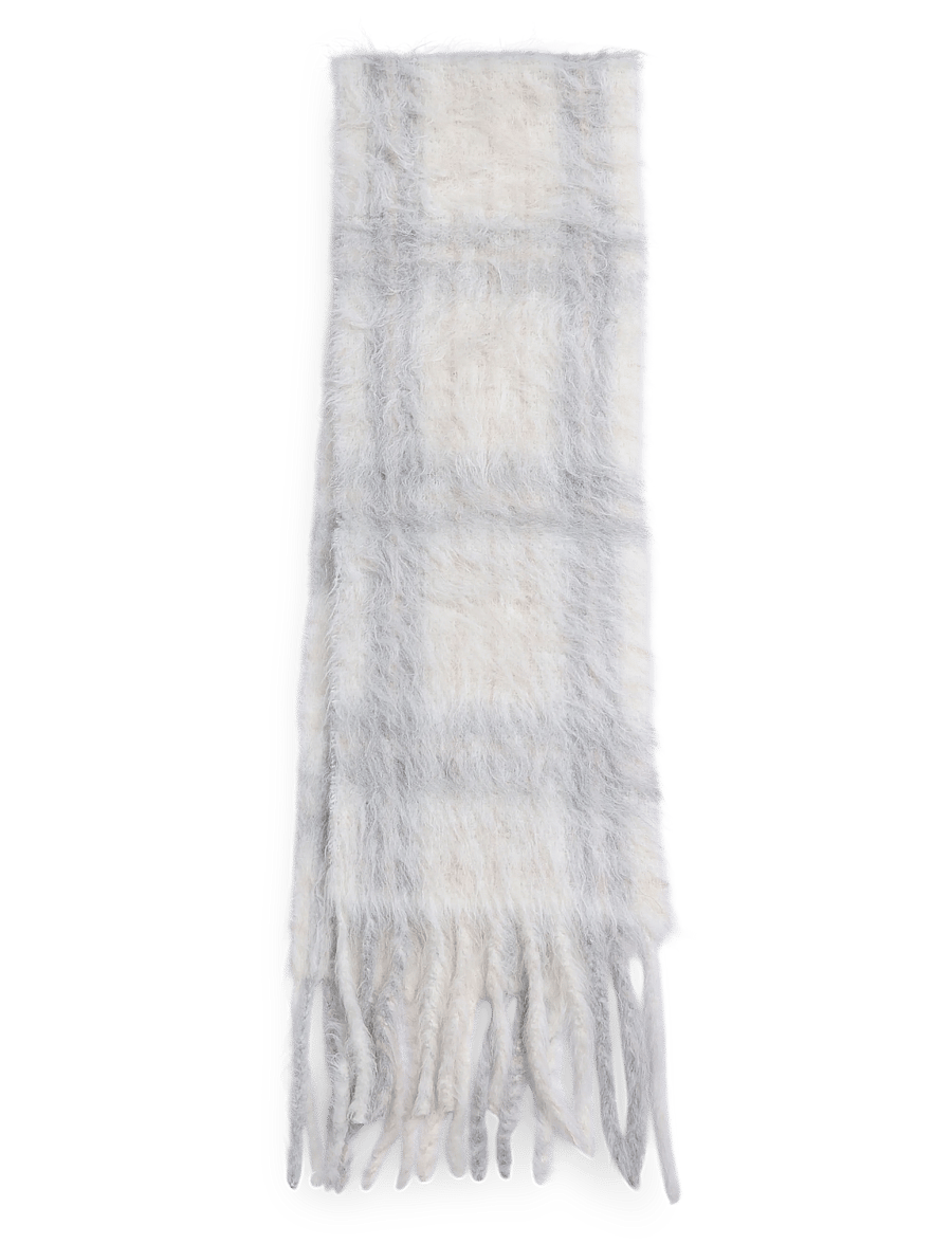 HOLZWEILER - Wally Scarf - talvesallid - ecru check - 1