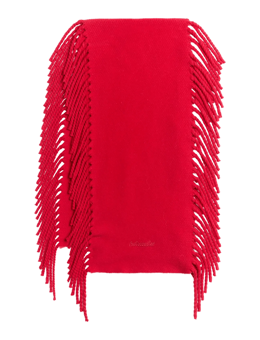 HOLZWEILER - Idro Tassel Scarf - talvesallid - red - 0