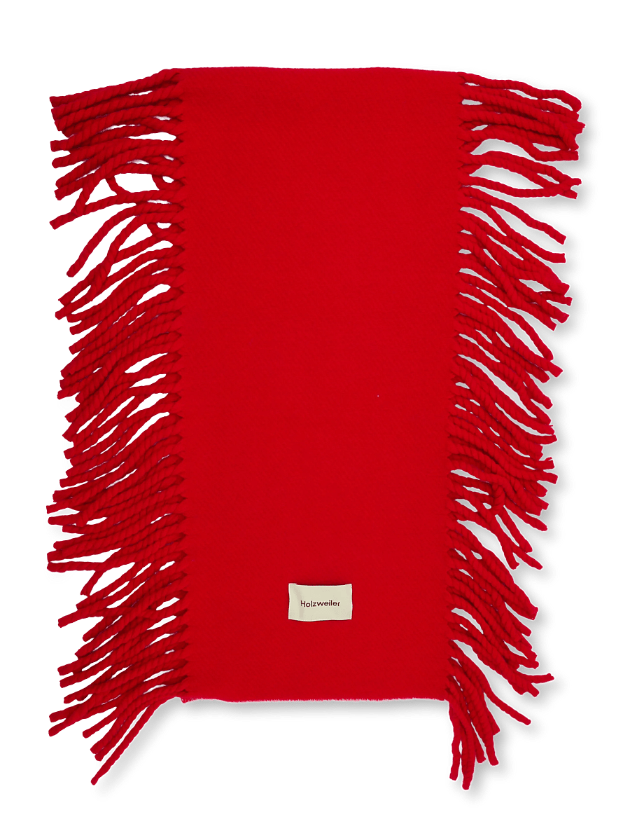 HOLZWEILER - Idro Tassel Scarf - winterschals - red - 0