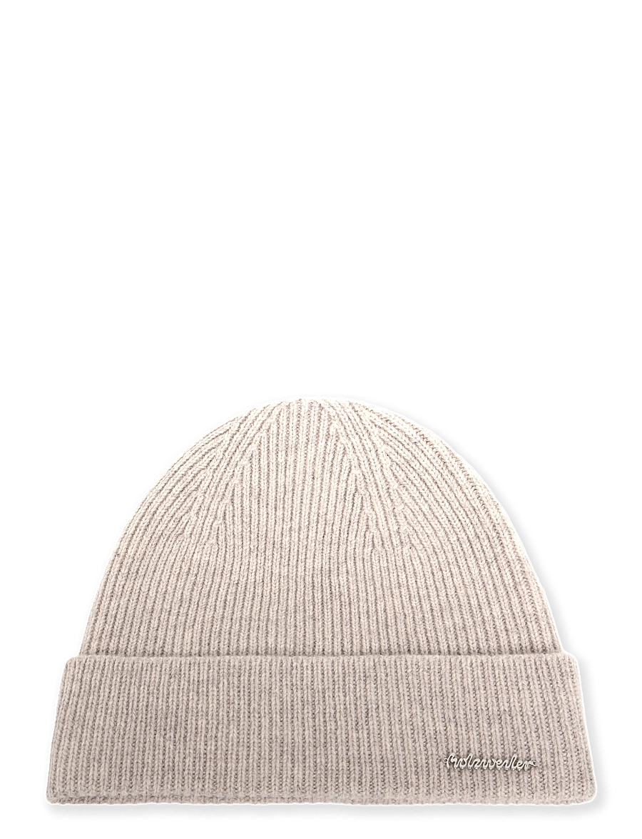 HOLZWEILER - Milli Wool Beanie - kootud mütsid - ecru mix - 0