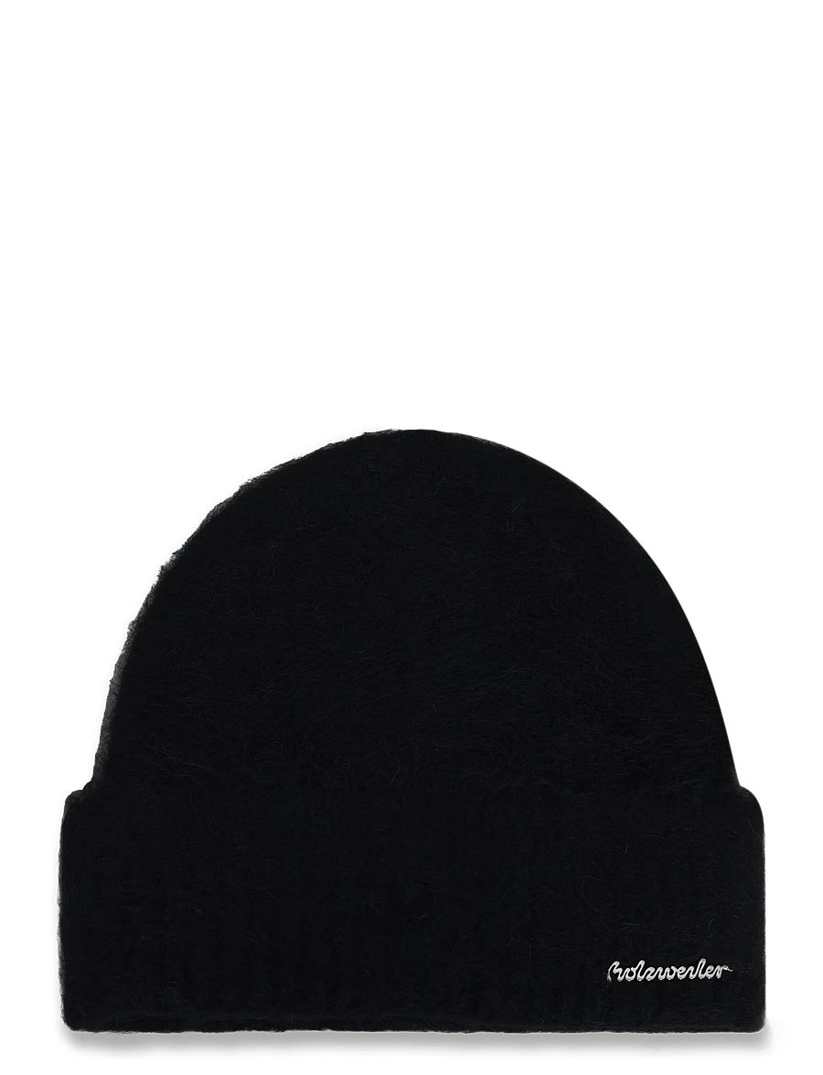 HOLZWEILER - Mona Alpaca Beanie - kootud mütsid - black - 0