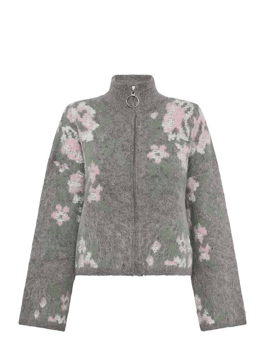 HOLZWEILER - Tine Floral Cardigan - kardiganid - grey mix - 0