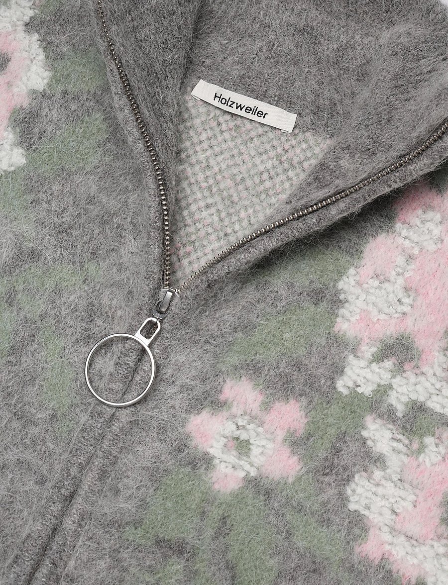 HOLZWEILER - Tine Floral Cardigan - kardiganid - grey mix - 2
