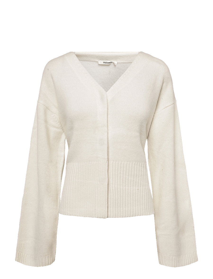HOLZWEILER - Mila Wrap Cardigan - cardigans - ecru - 0