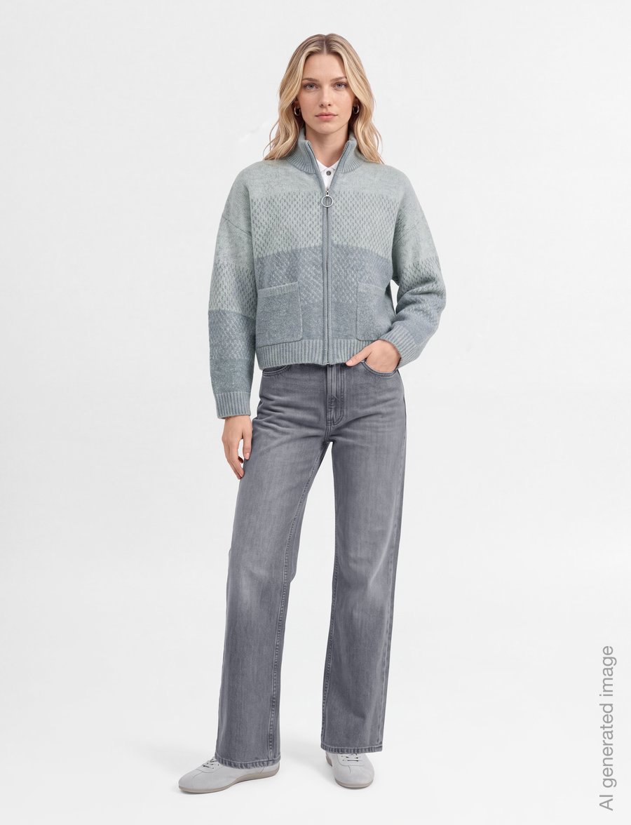 HOLZWEILER - Tine Cardigan - strickjacken - lt. blue mix - 0