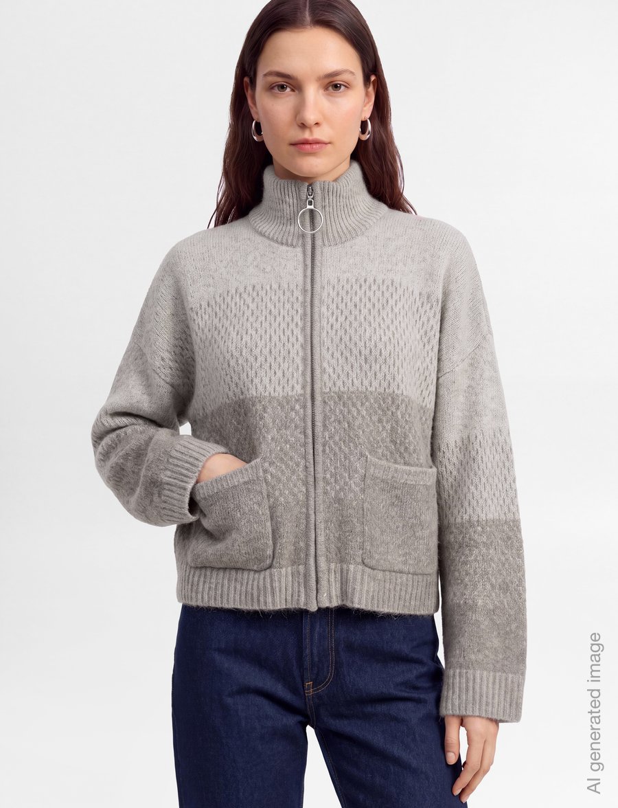HOLZWEILER - Tine Cardigan - cardigans - taupe mix - 3