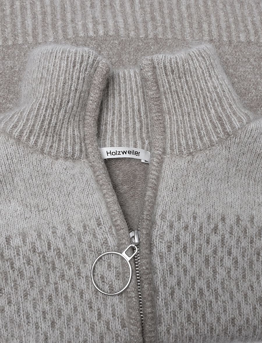 HOLZWEILER - Tine Cardigan - cardigans - taupe mix - 5